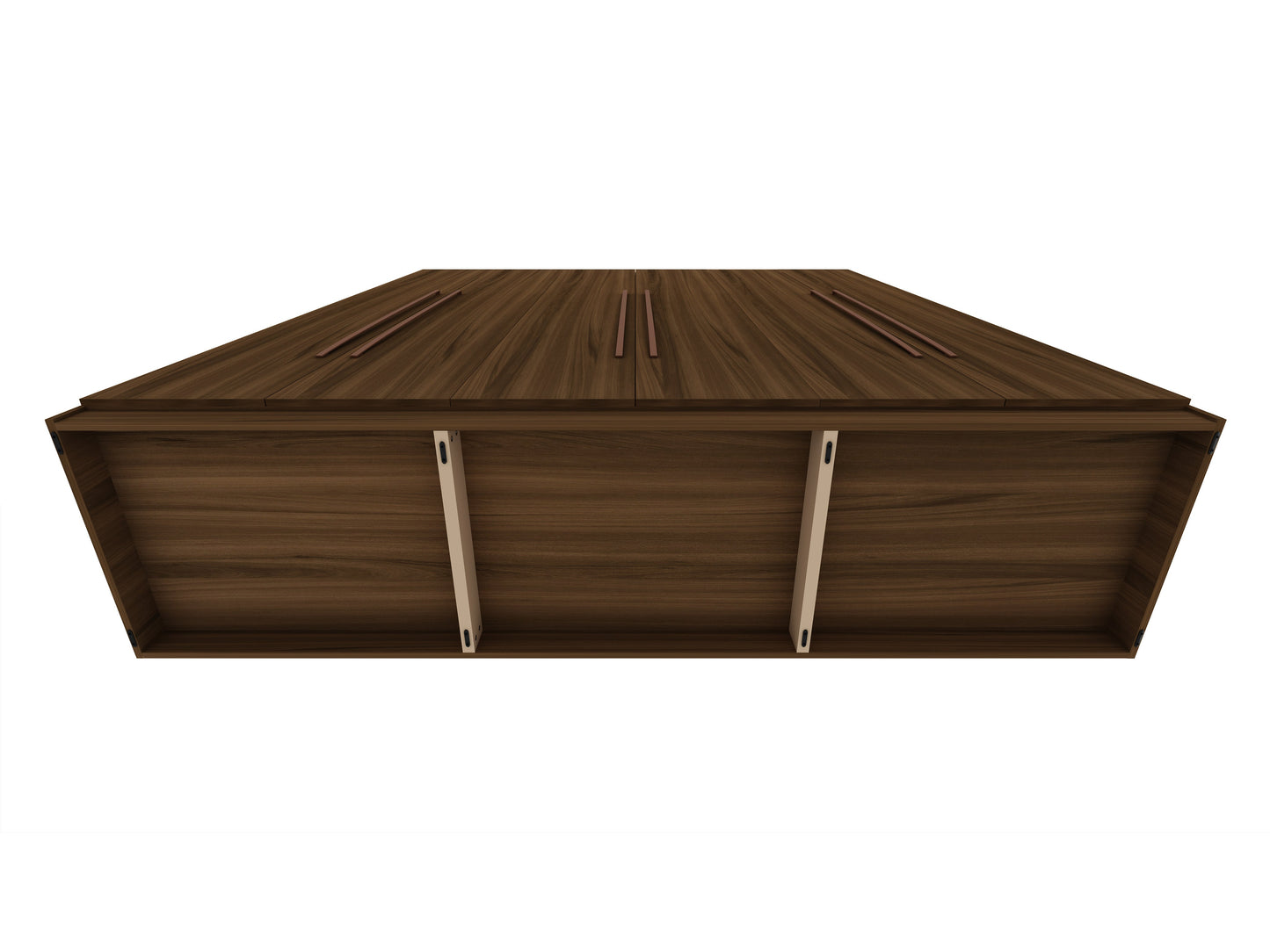 Manhattan Comfort Gramercy Modern Freestanding Wardrobe Armoire Closet in Brown 107GMC5