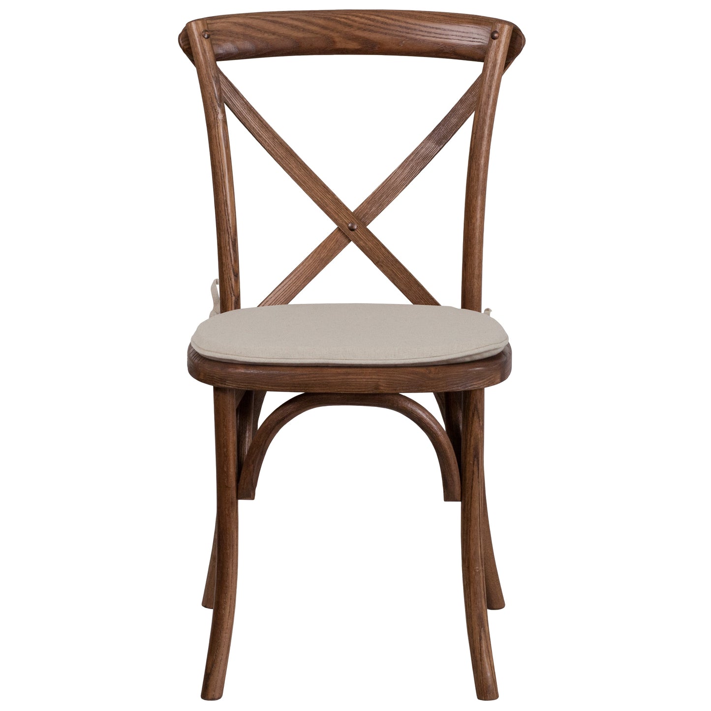 Pecan Cross Back Chair XU-X-PEC-NTC-GG