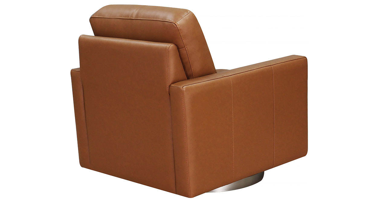 Ashby Swivel Leather Chair