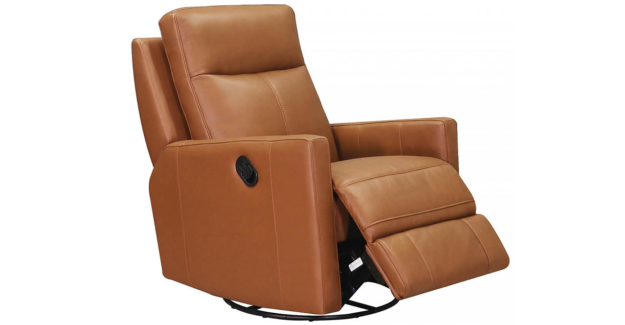 Vienna Manual Swivel Rocker Leather Recliner