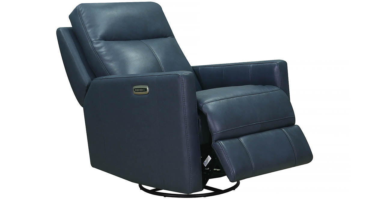 Vienna Power Headrest Swivel Rocker Leather Recliner