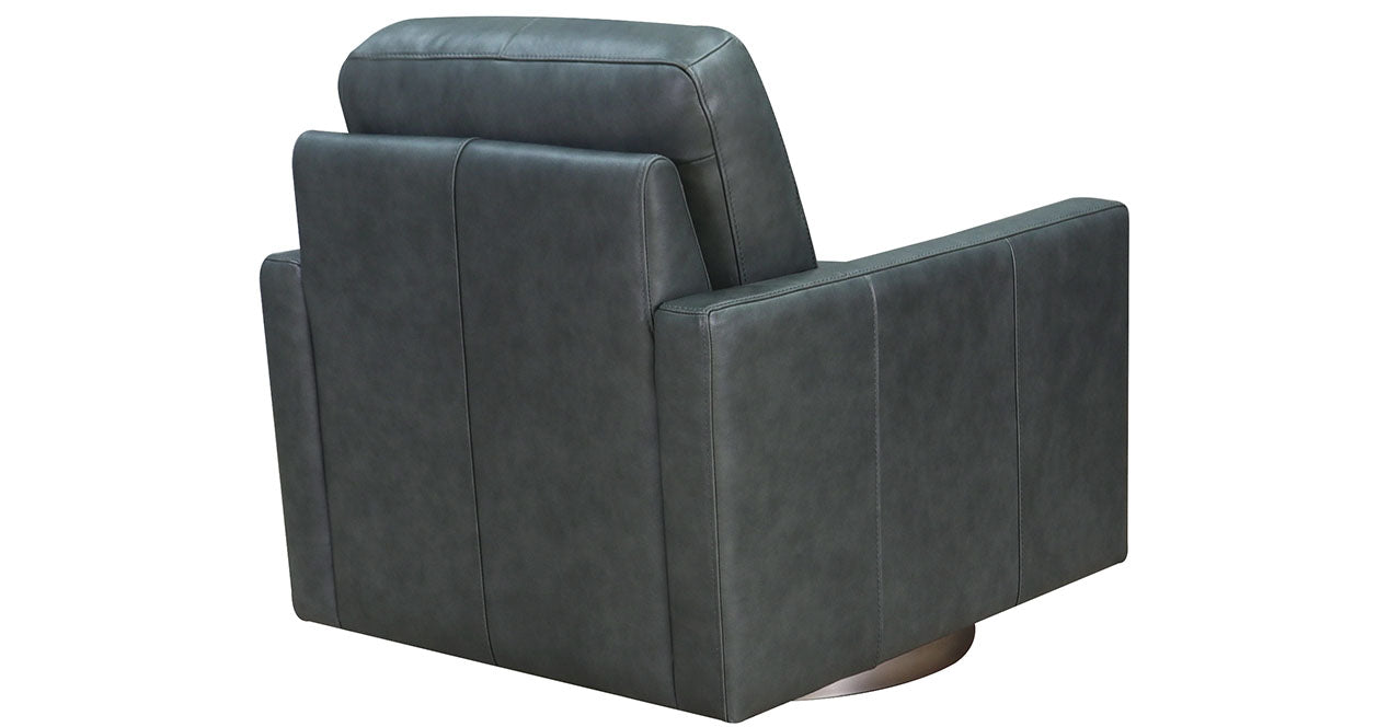 Ashby Swivel Leather Chair