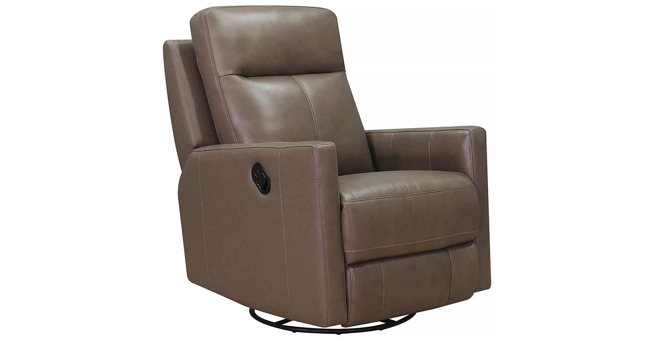 Vienna Manual Swivel Rocker Leather Recliner