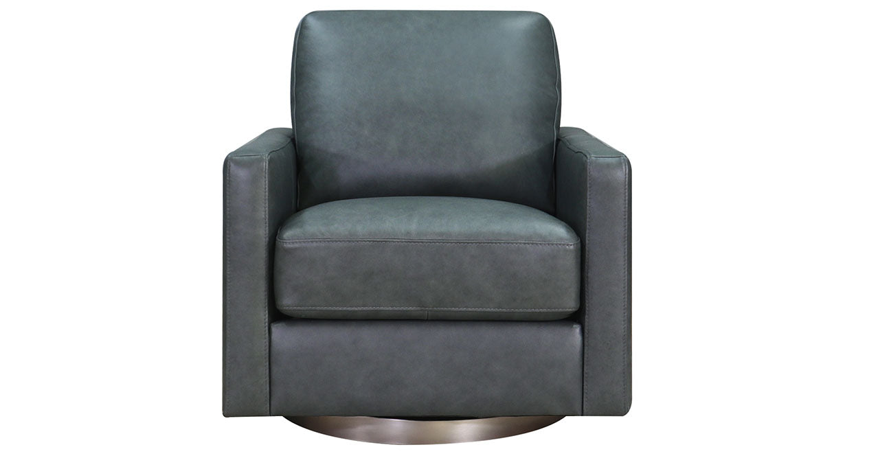 Ashby Swivel Leather Chair