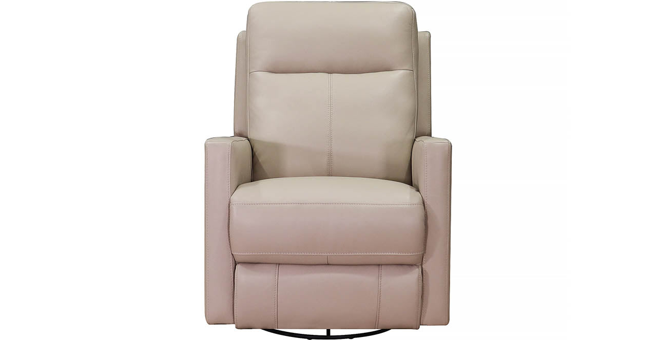 Vienna Manual Swivel Glider Leather Recliner