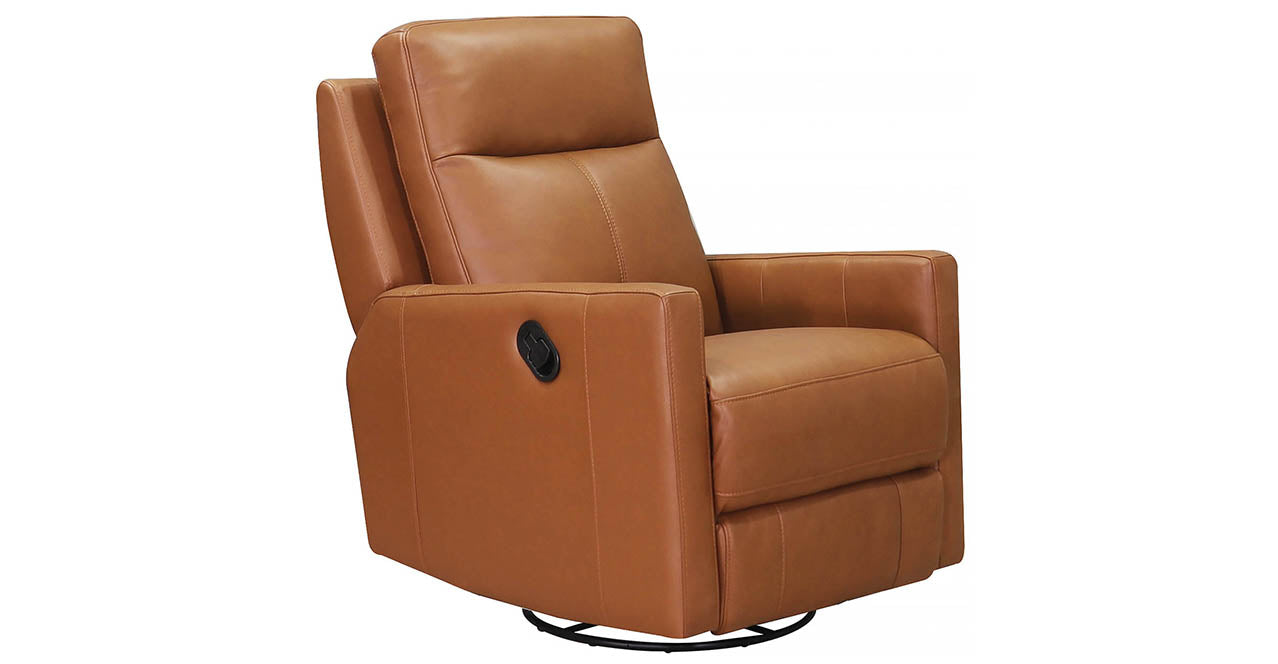 Vienna Manual Swivel Rocker Leather Recliner