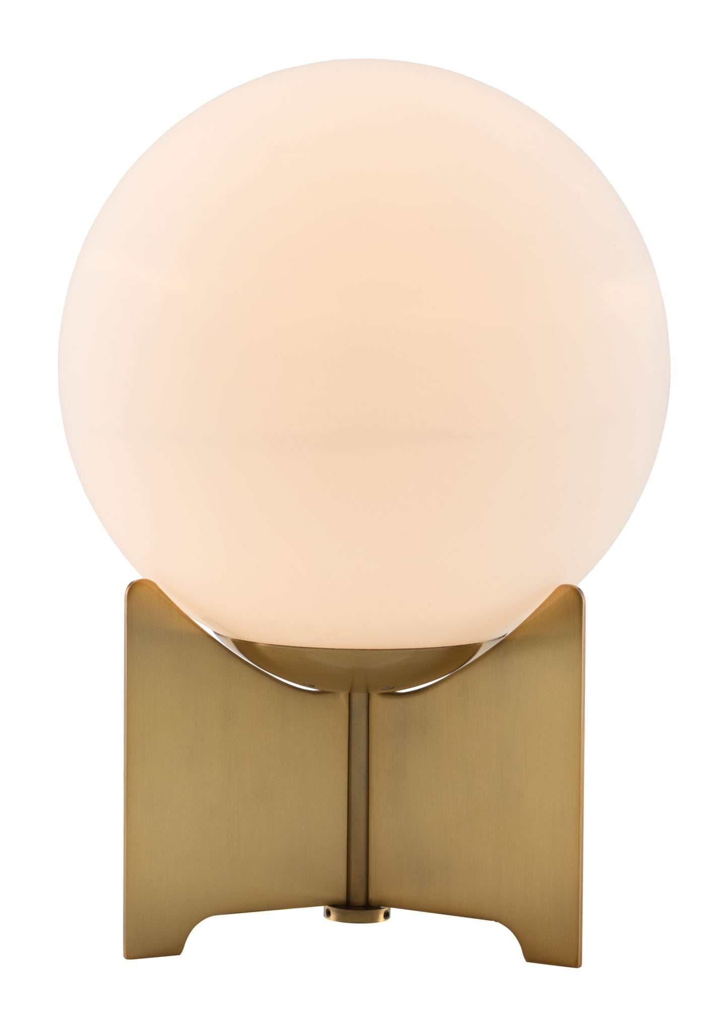 Pearl Table Lamp White & Brass