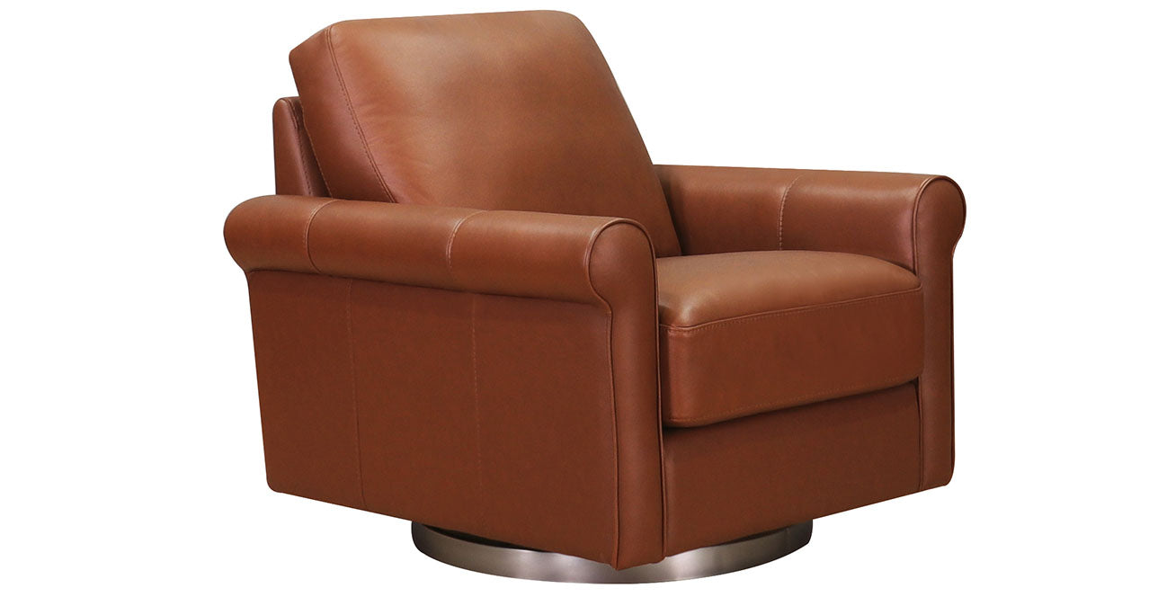 Laguna Swivel Leather Chair