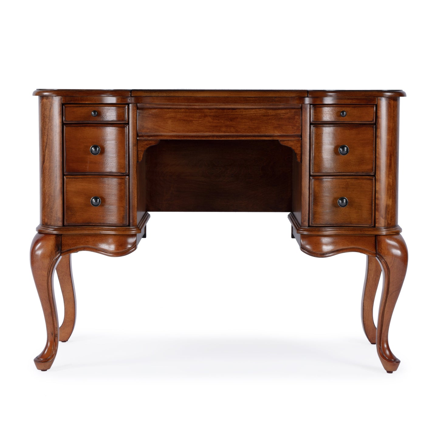 Charlotte Vanity Desk with Storage in Brown  0735101