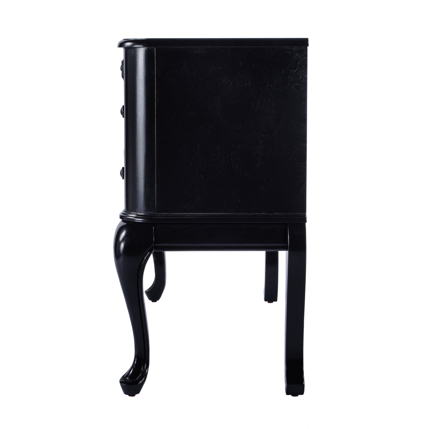 Charlotte Vanity Desk with Storage in Black  0735111