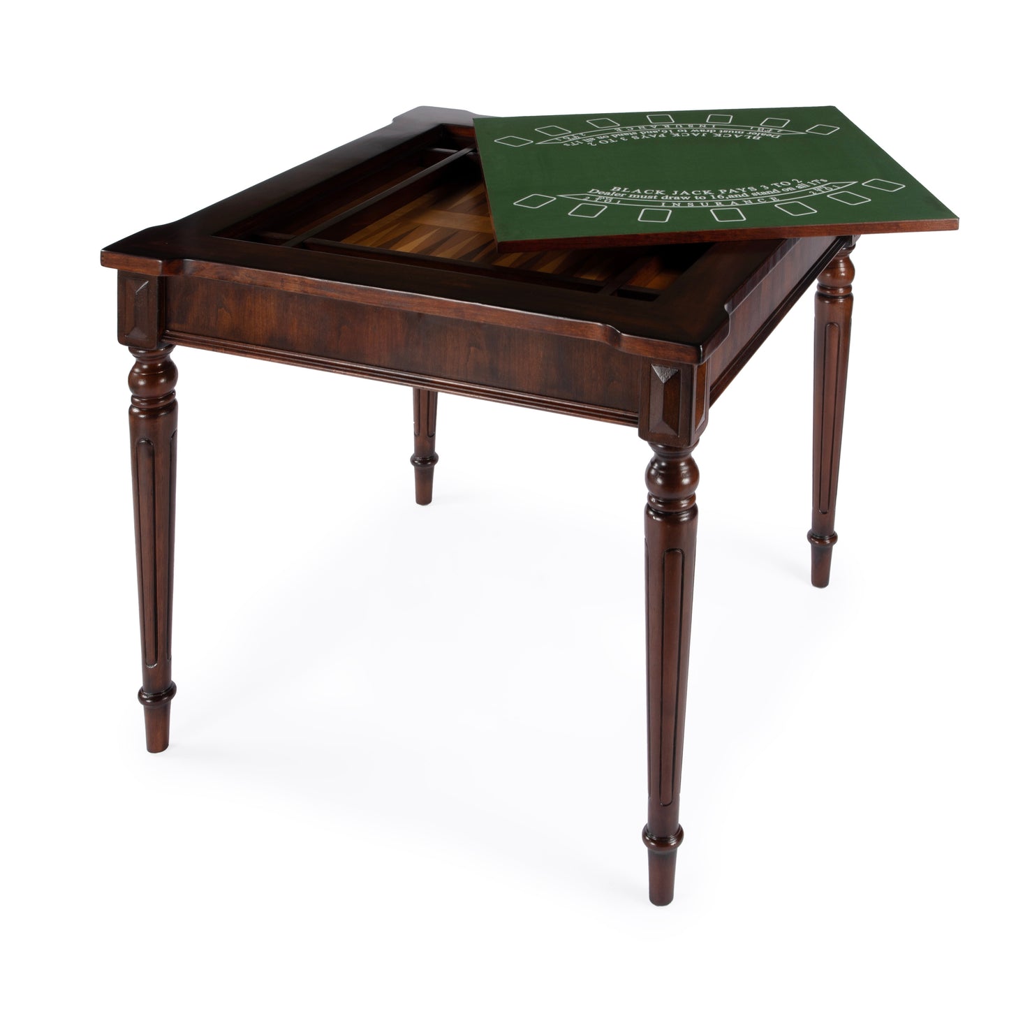 Vincent Multi-Game Card Table in Dark Brown  0837024