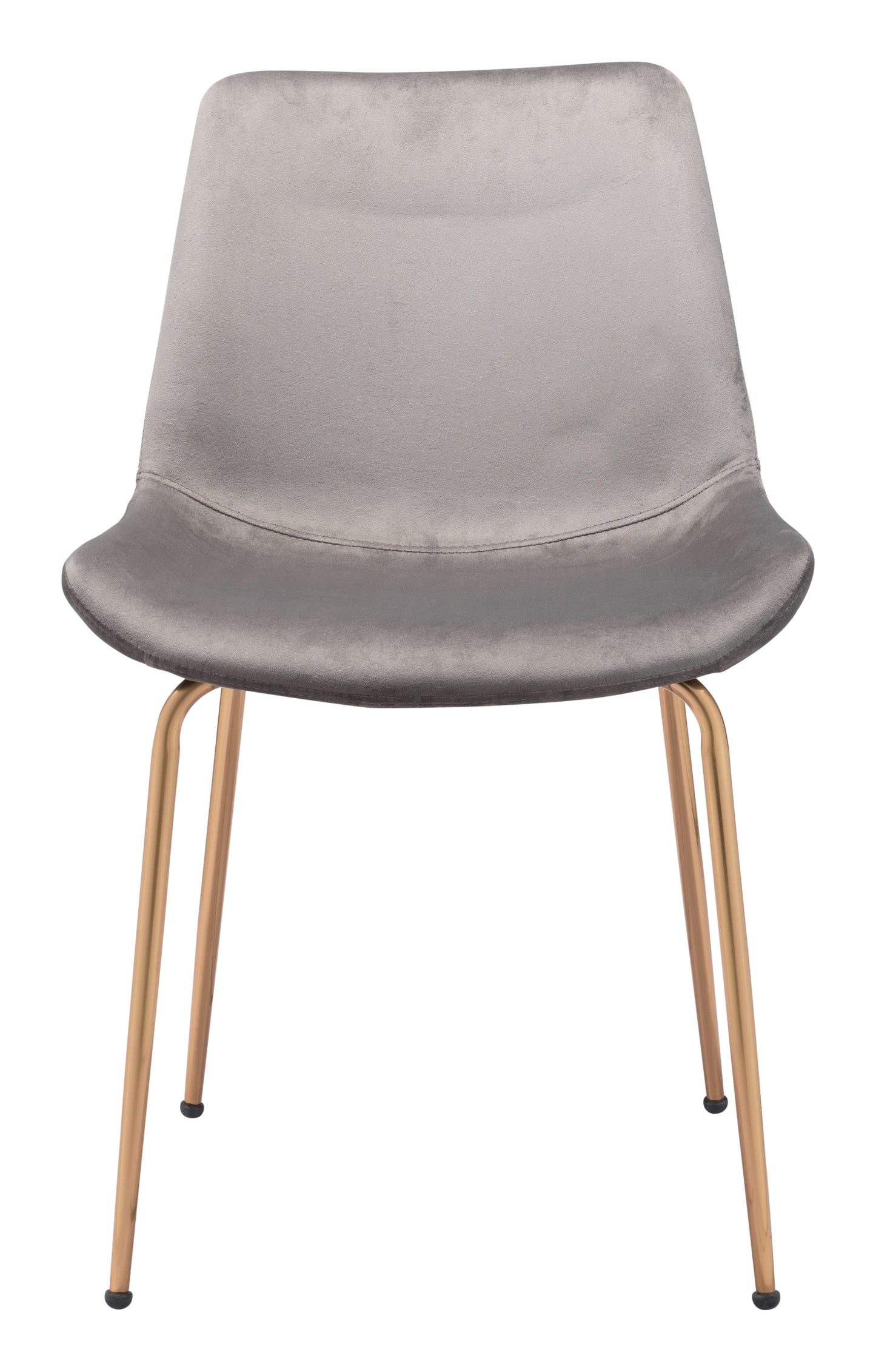 Tony Dining Chair (Set of 2) Gray & Gold