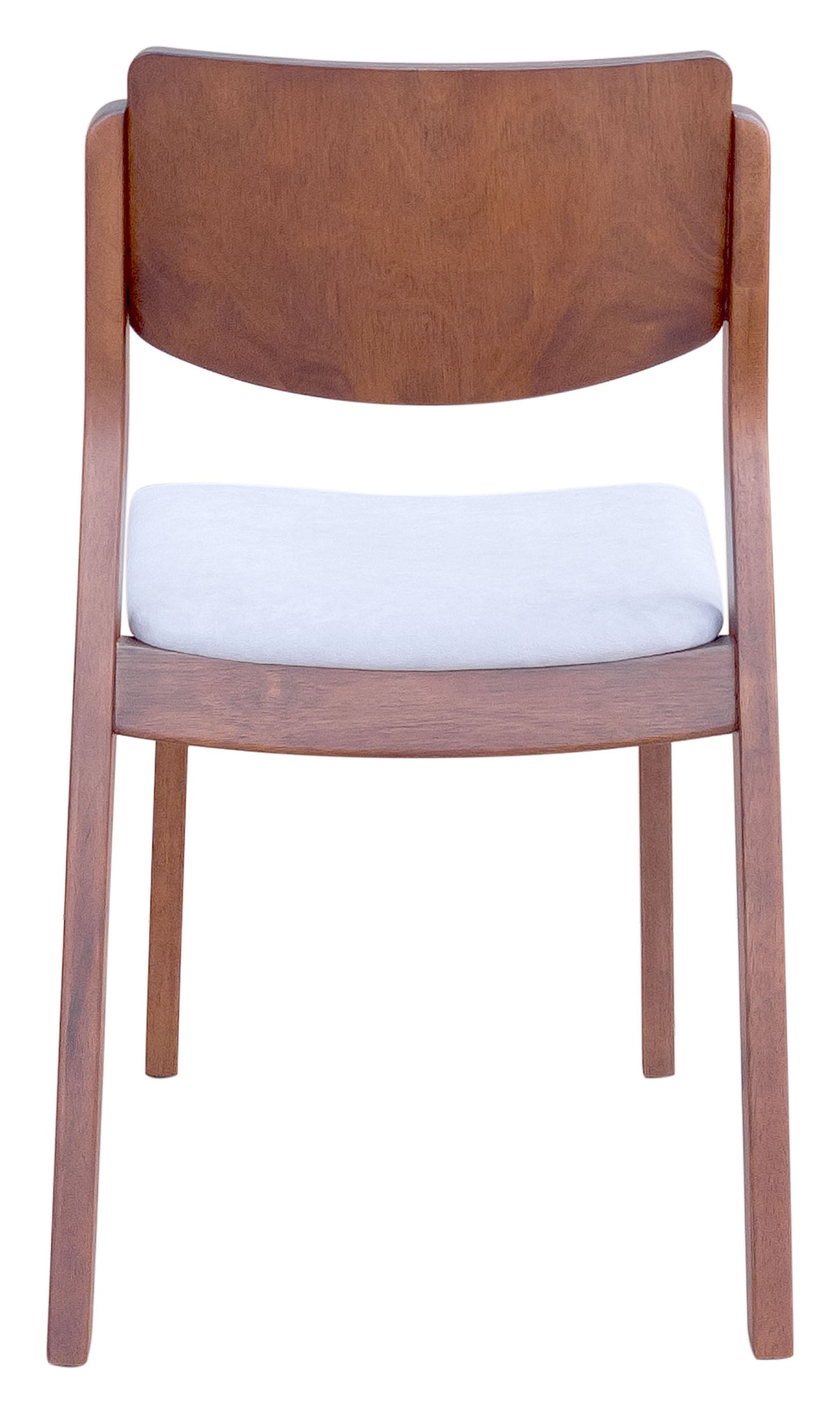 Desdamona Dining Chair (Set of 2) Light Gray & Walnut