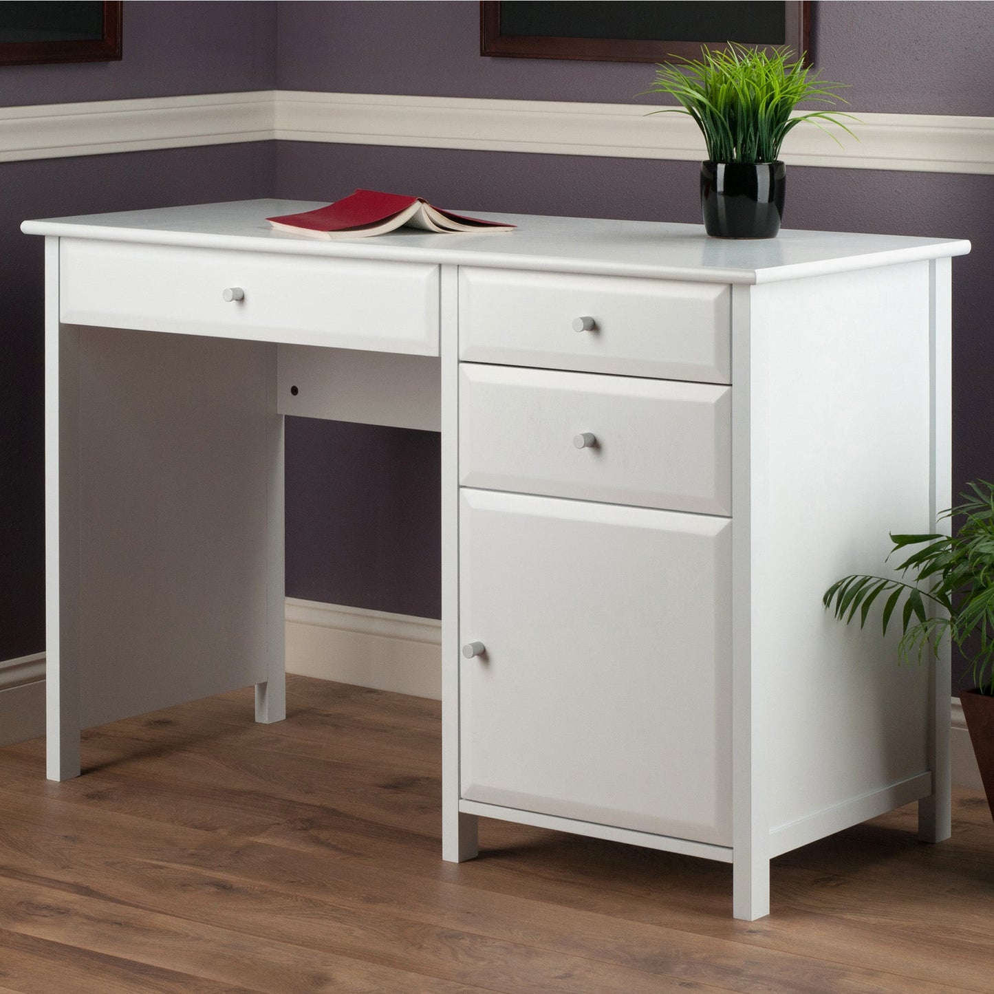 Delta Home Office Writing Desk, White