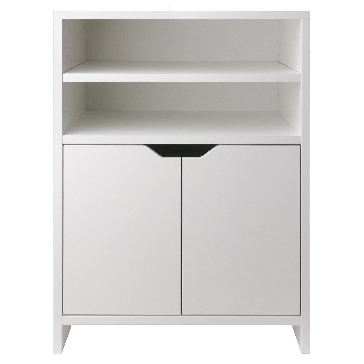 Nova Open Shelf Storage Cabinet, White