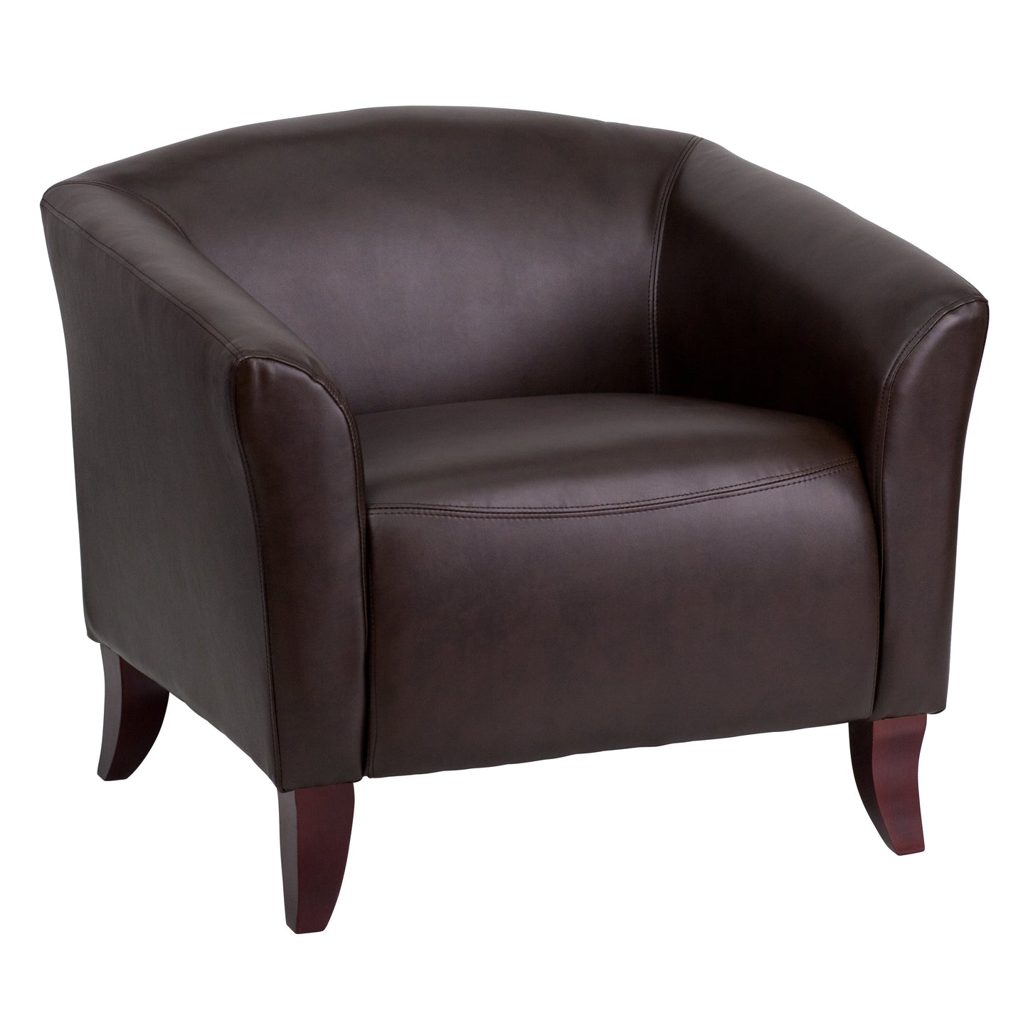 Brown Leather Chair 111-1-BN-GG