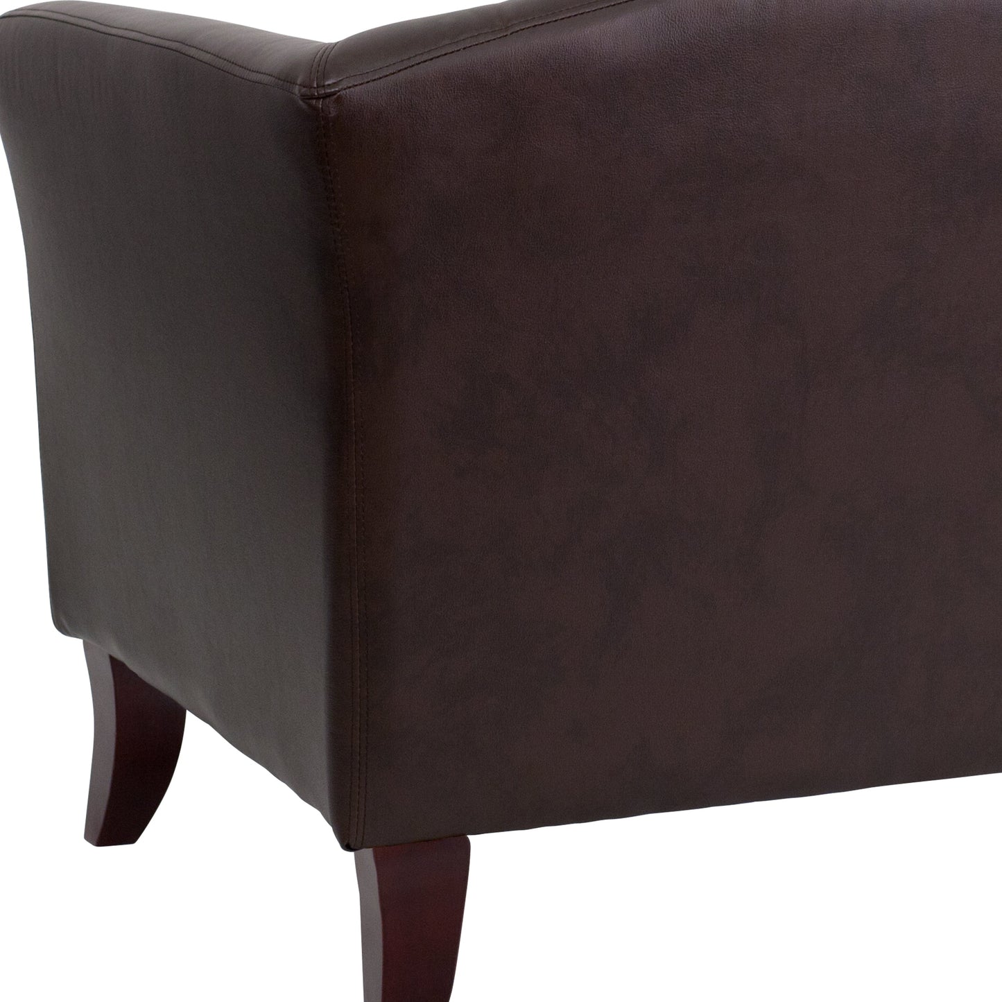 Brown Leather Chair 111-1-BN-GG