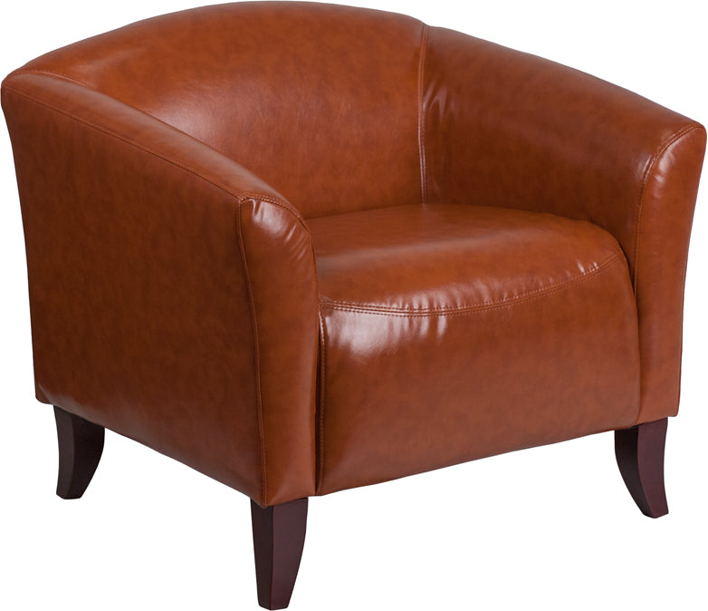 Cognac Leather Chair 111-1-CG-GG