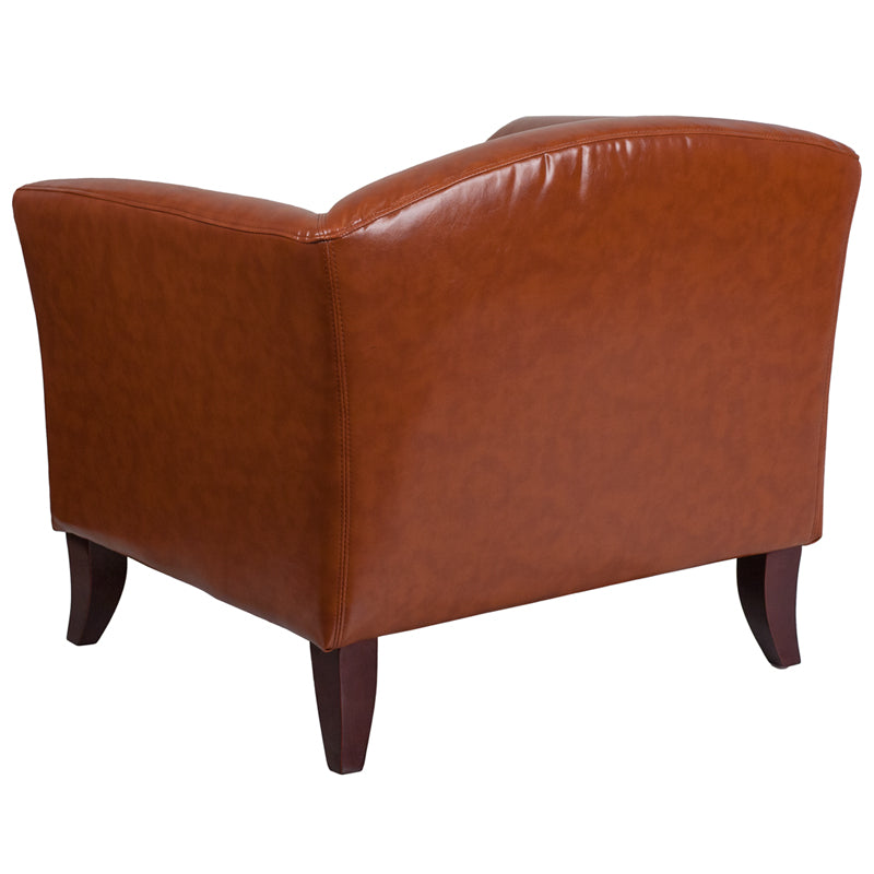 Cognac Leather Chair 111-1-CG-GG