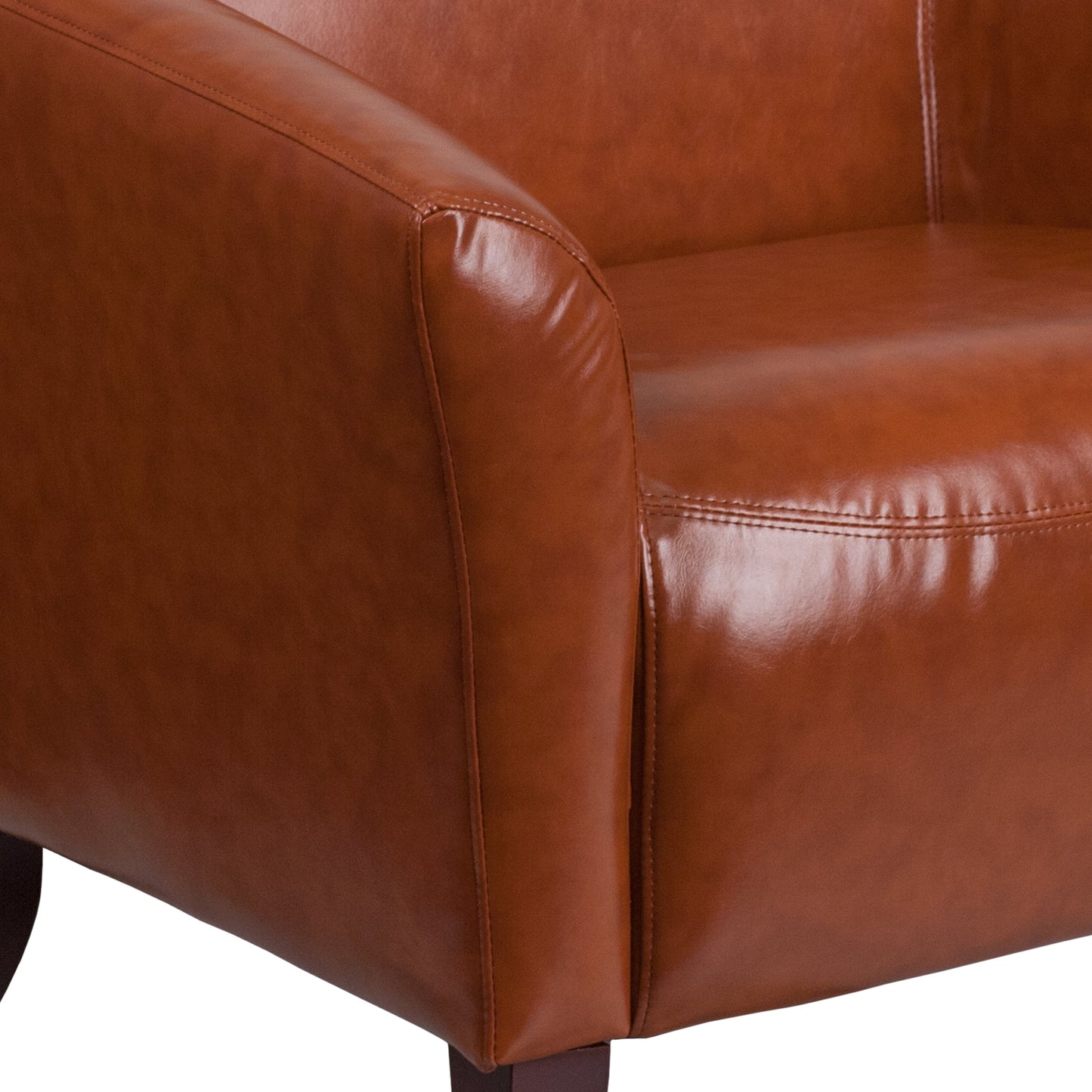 Cognac Leather Chair 111-1-CG-GG