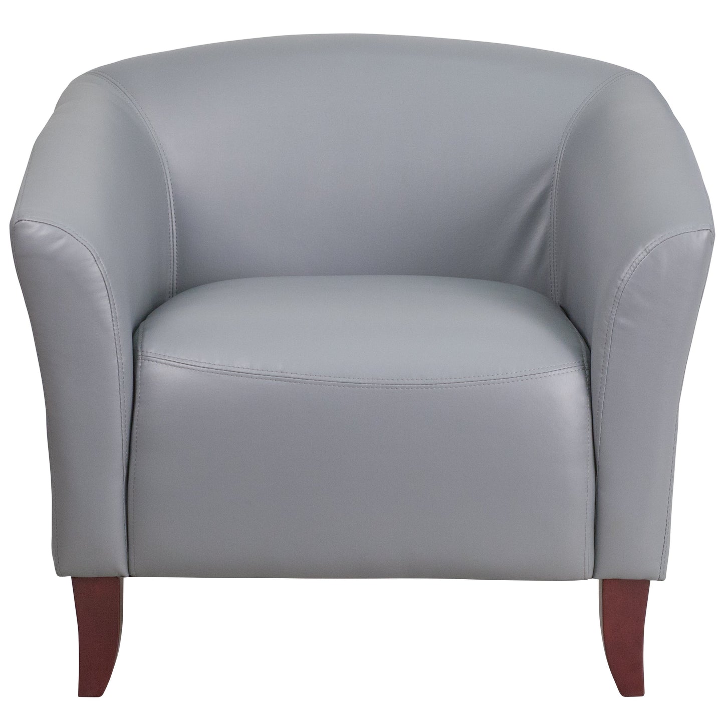 Gray Leather Chair 111-1-GY-GG