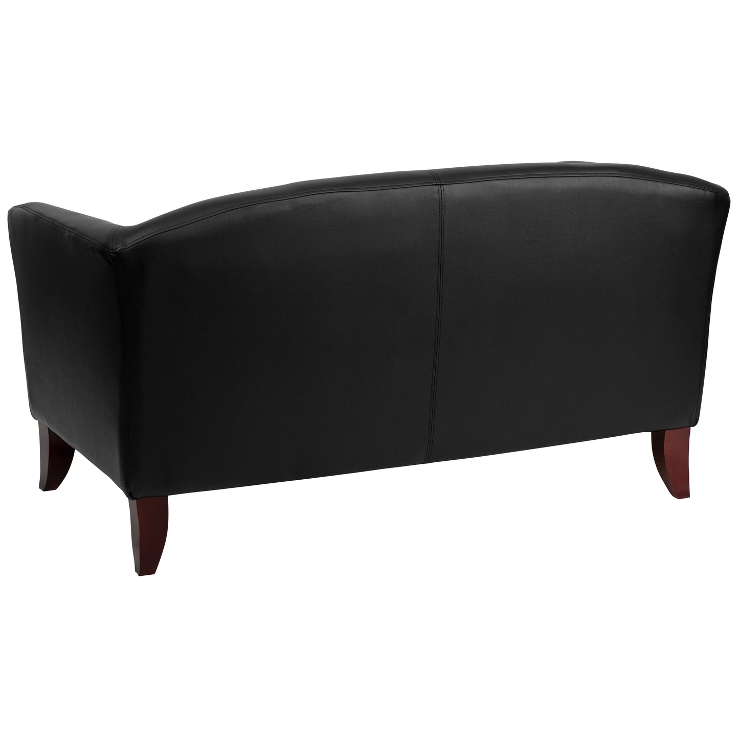 Black Leather Loveseat 111-2-BK-GG