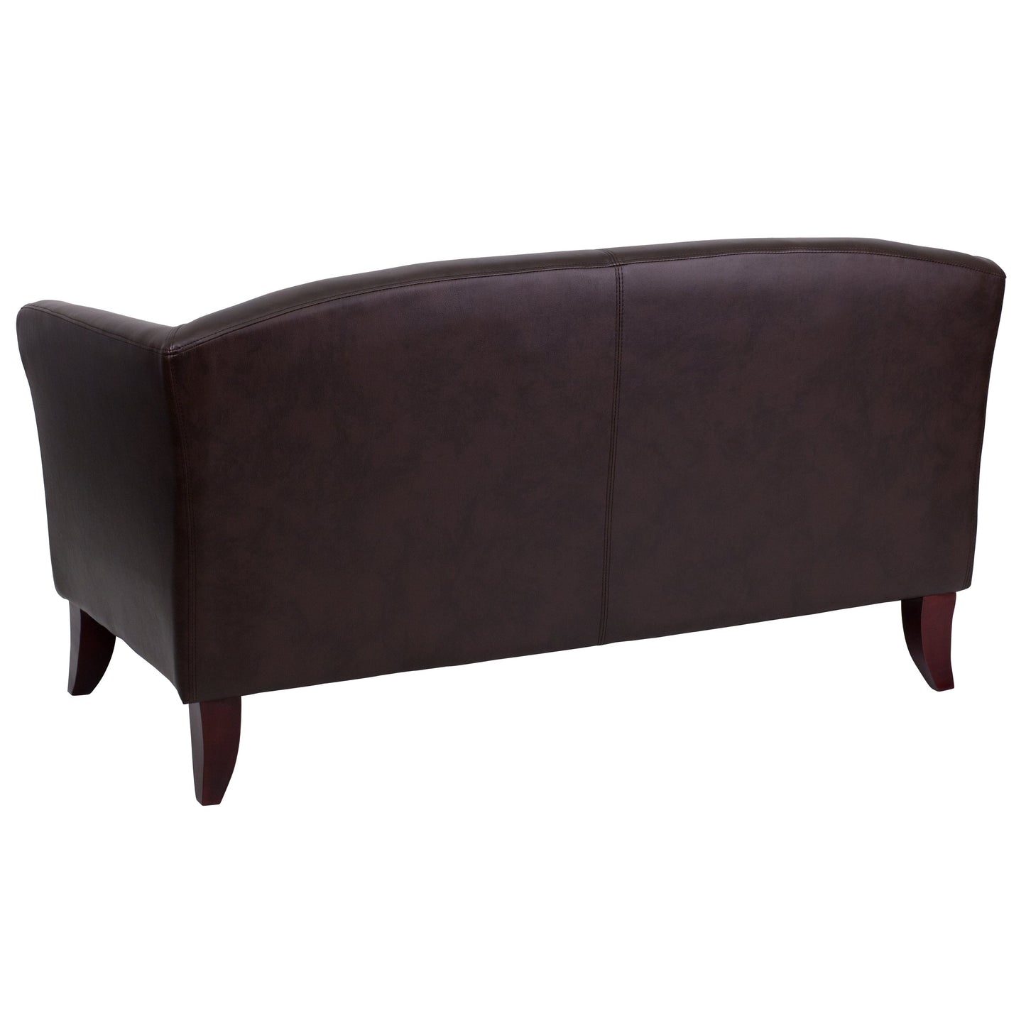 Brown Leather Loveseat 111-2-BN-GG