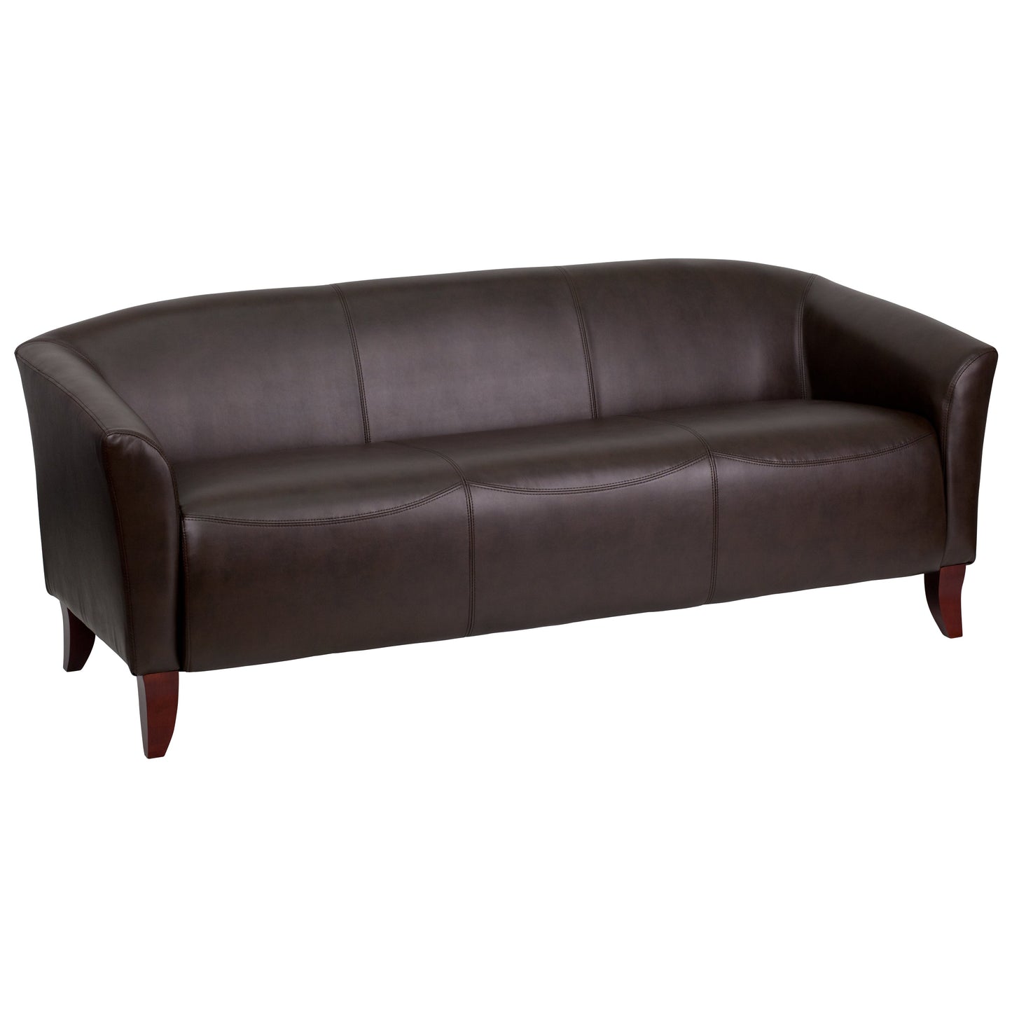 Brown Leather Sofa 111-3-BN-GG