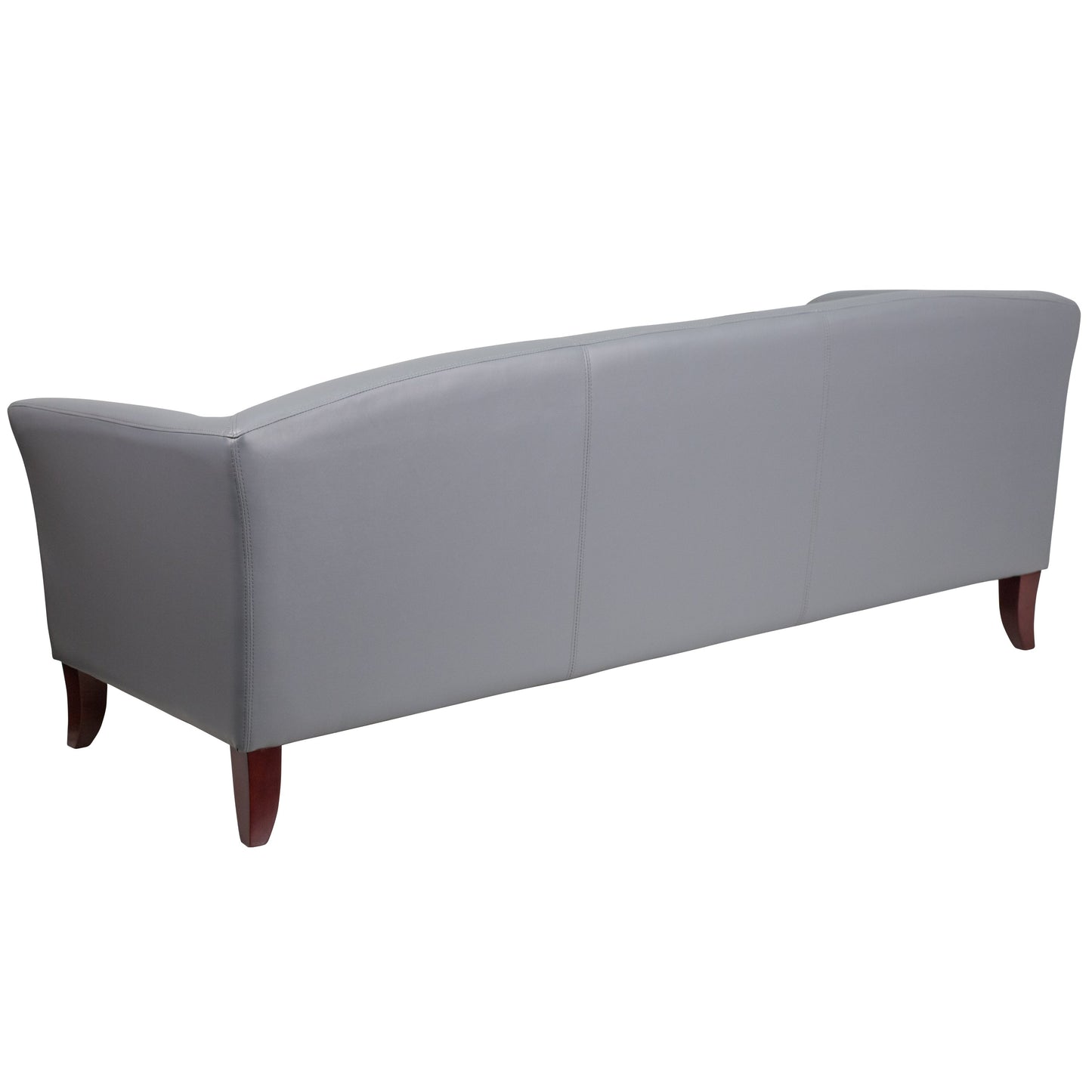 Gray Leather Sofa 111-3-GY-GG