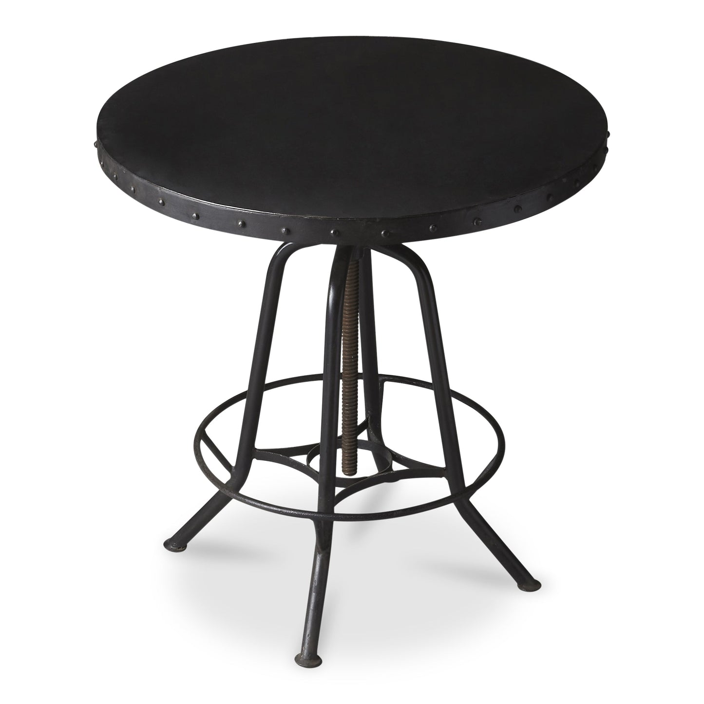 EngleWood Round 29"W Metal Hall/Pub Table in Black  1200025