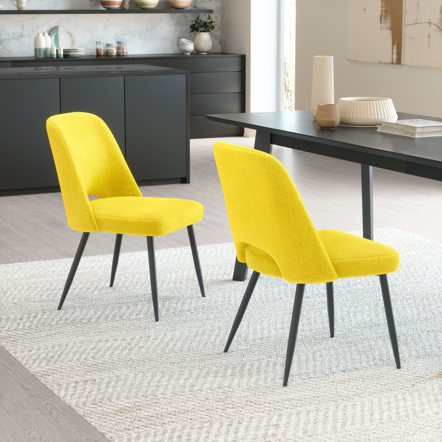 Teddy Dining Chair (Set of 2) Yellow