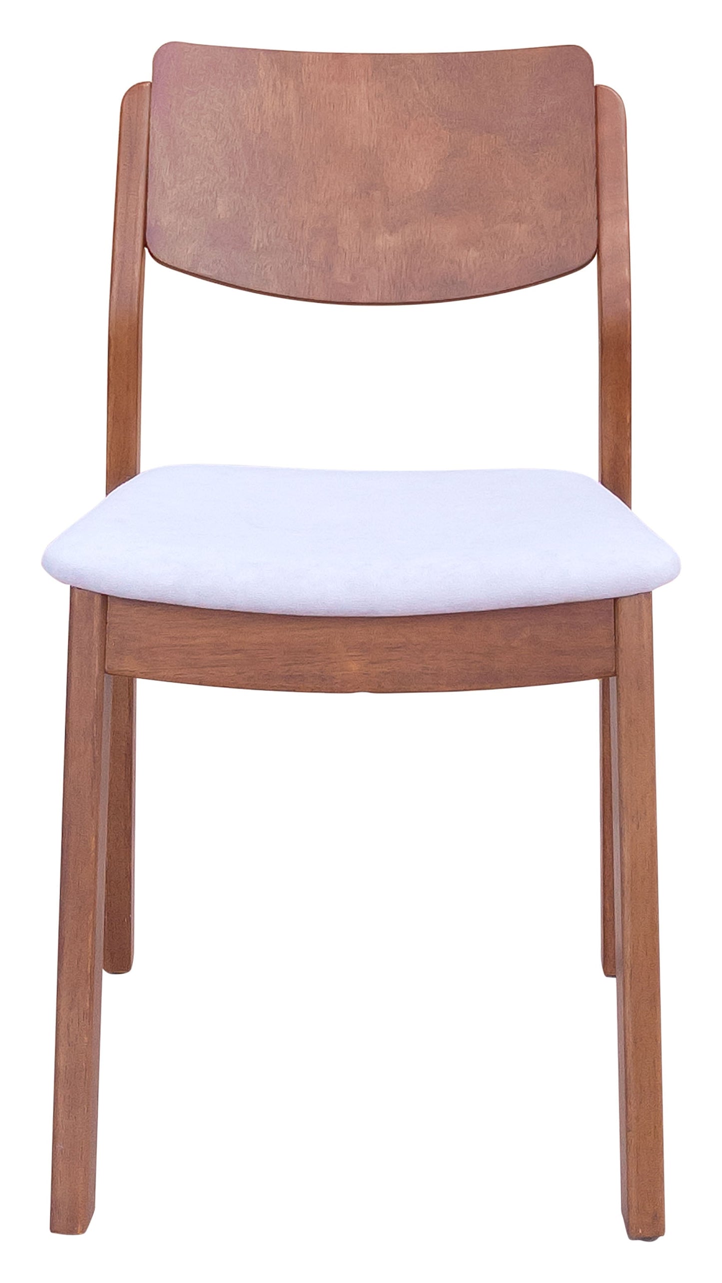 Desdamona Dining Chair (Set of 2) Light Gray & Walnut