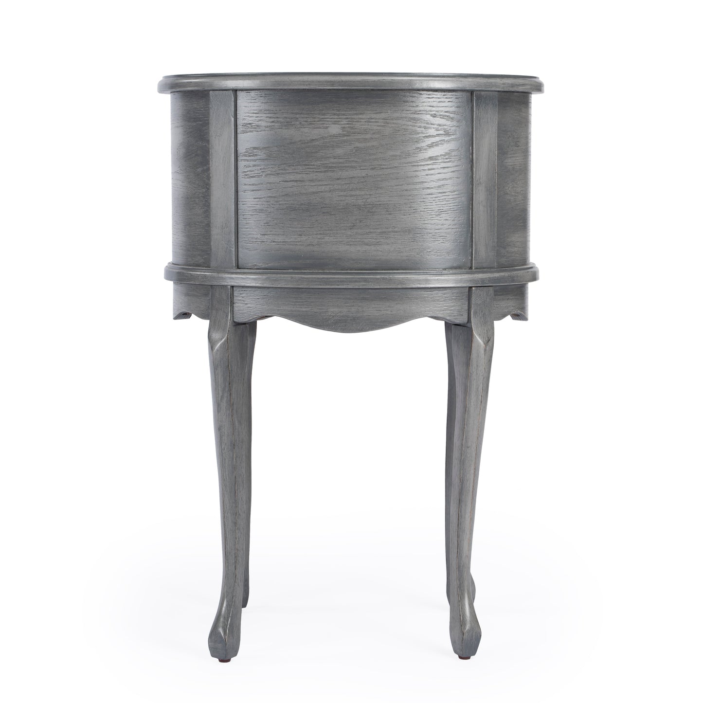 Whitley Oval Side Table in Gray  1589418