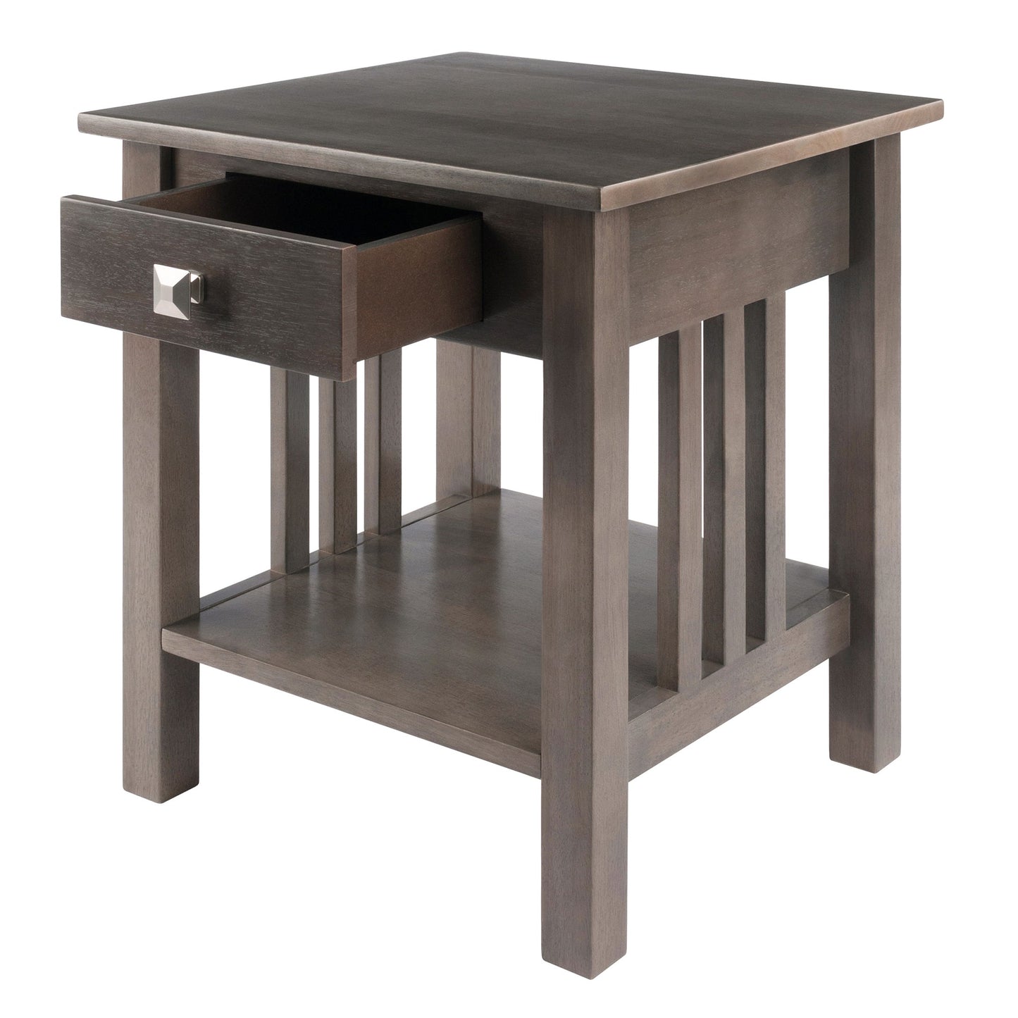 Stafford Accent Table, Oyster Gray