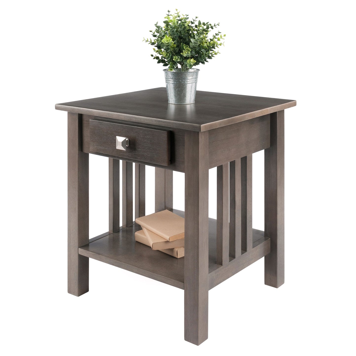 Stafford Accent Table, Oyster Gray