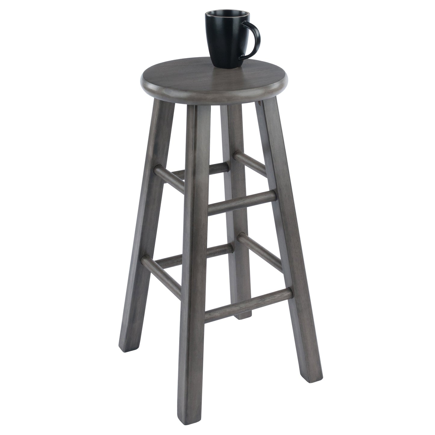 Ivy Square Leg Counter Stool, Rustic Oyster Gray