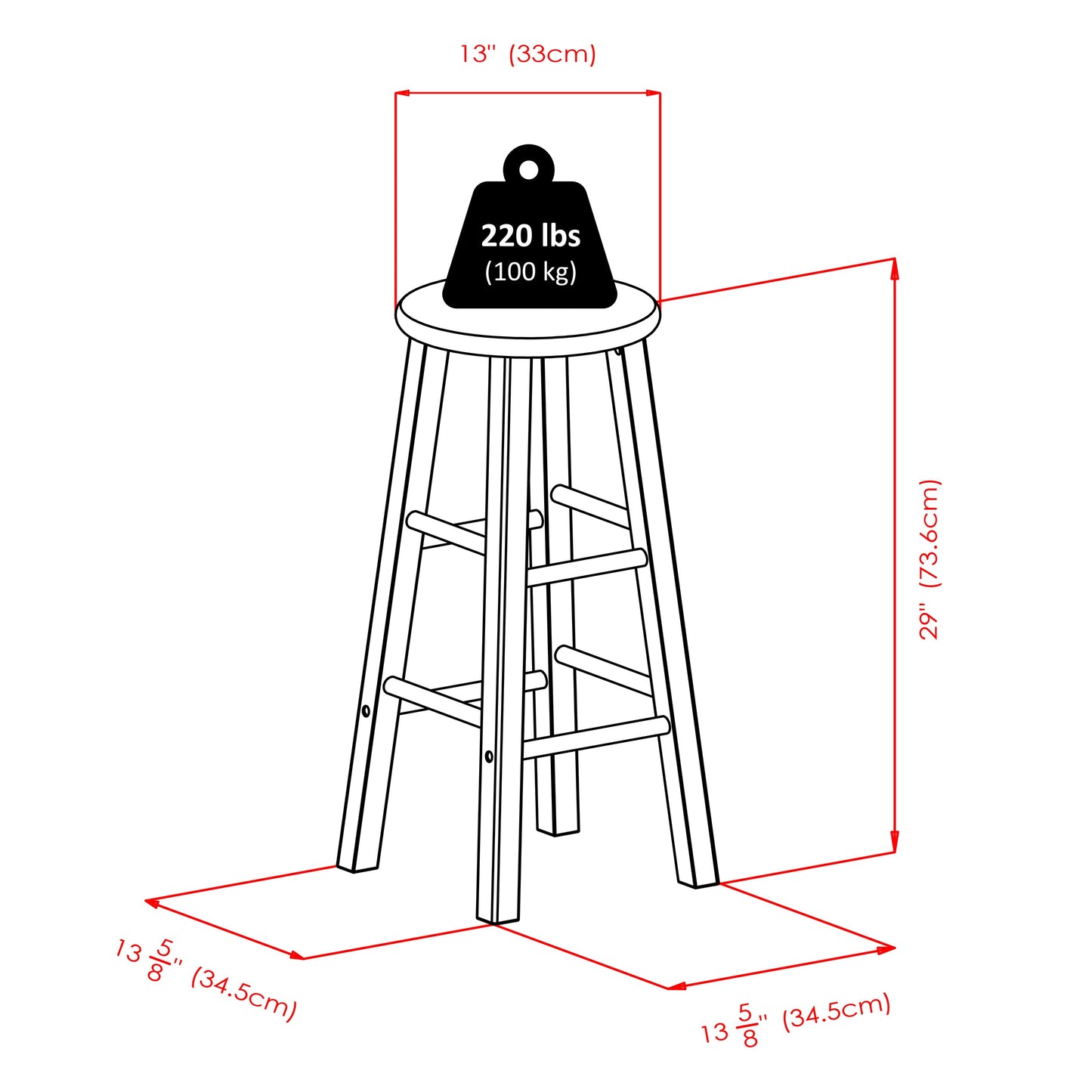 Element 2-Pc Bar Stool Set, Oyster Gray