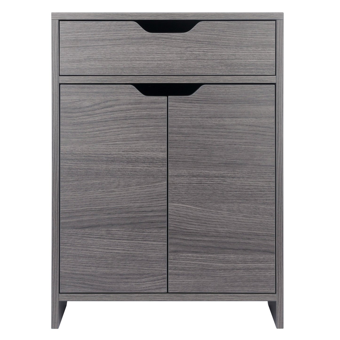 Nova 1-Drawer Storage Cabinet, Charcoal