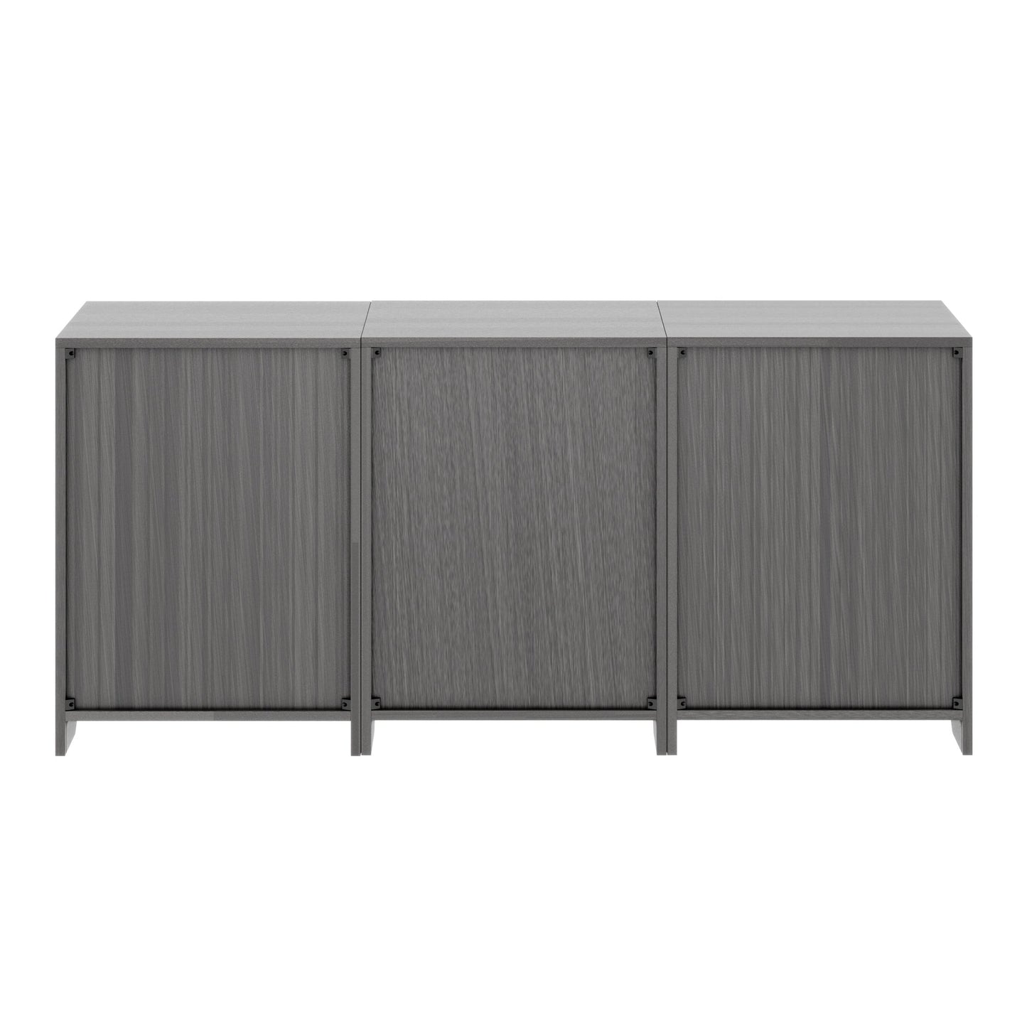 Nova 3-Pc Storage Cabinet Set, Charcoal