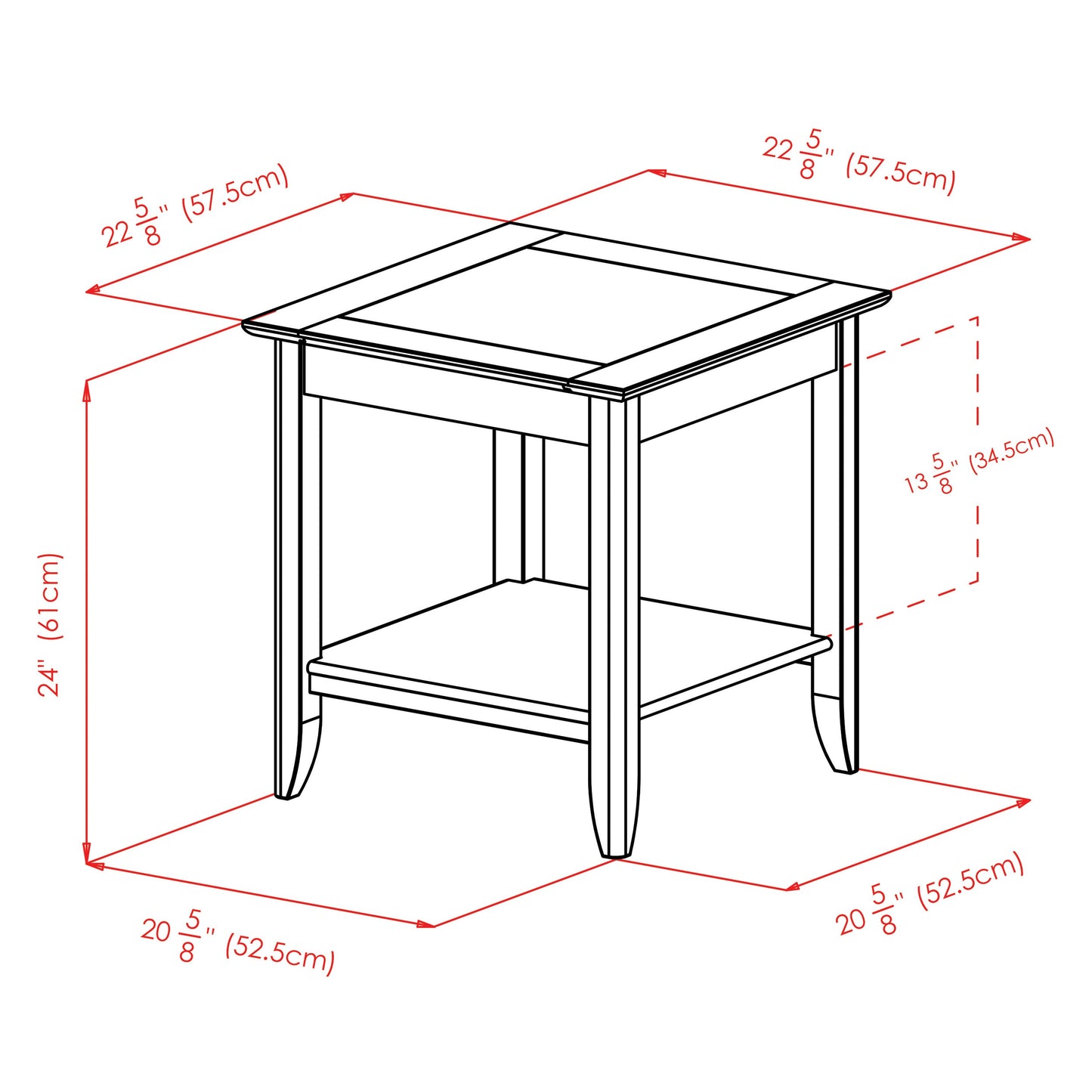 Santino Accent Table, Oyster Gray