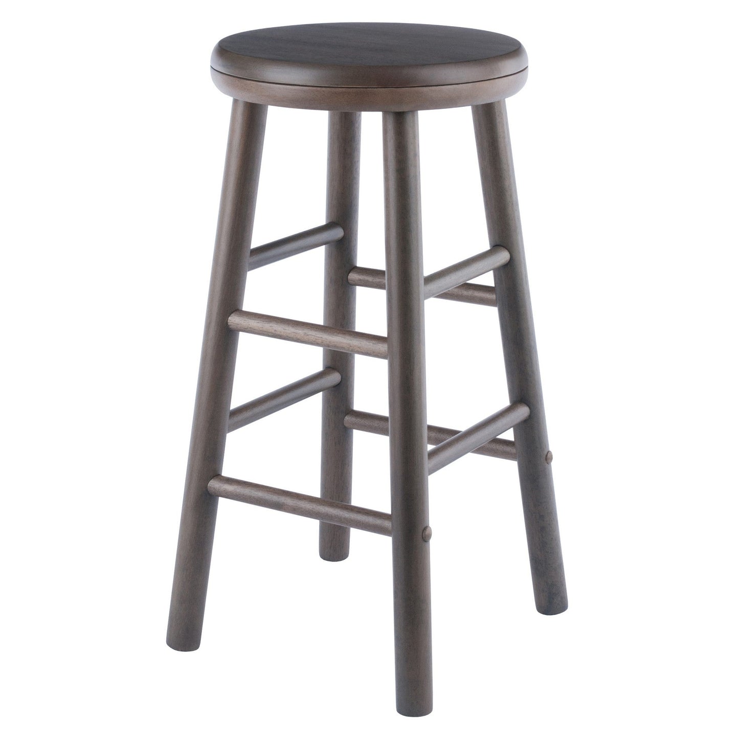 Shelby 2-Pc Swivel Seat Counter Stool Set, Oyster Gray