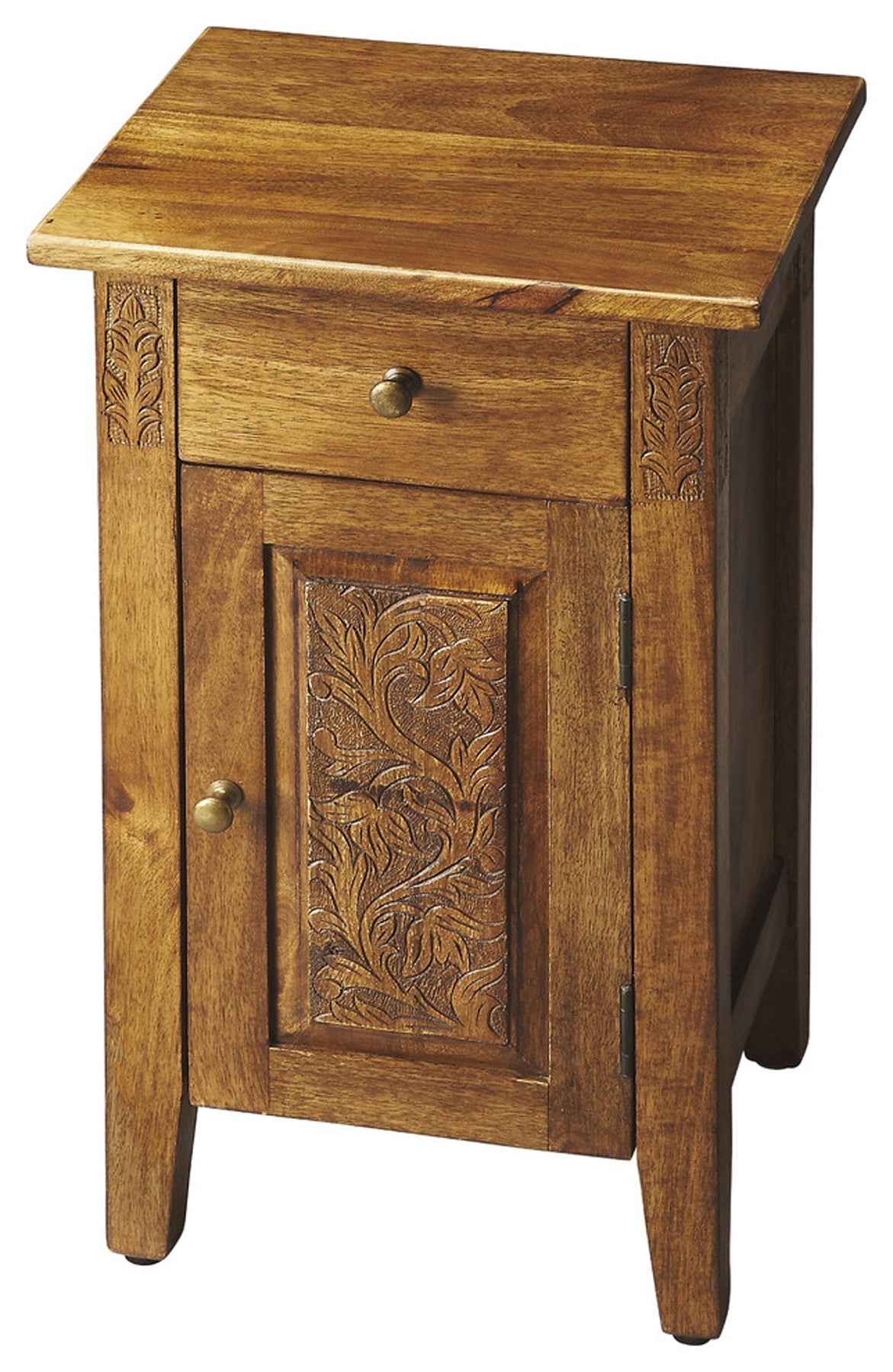 Wester Hand Carved Cabinet in Light Brown  1841290