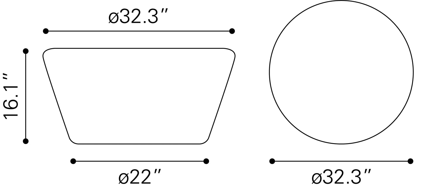 Durban Coffee Table Black