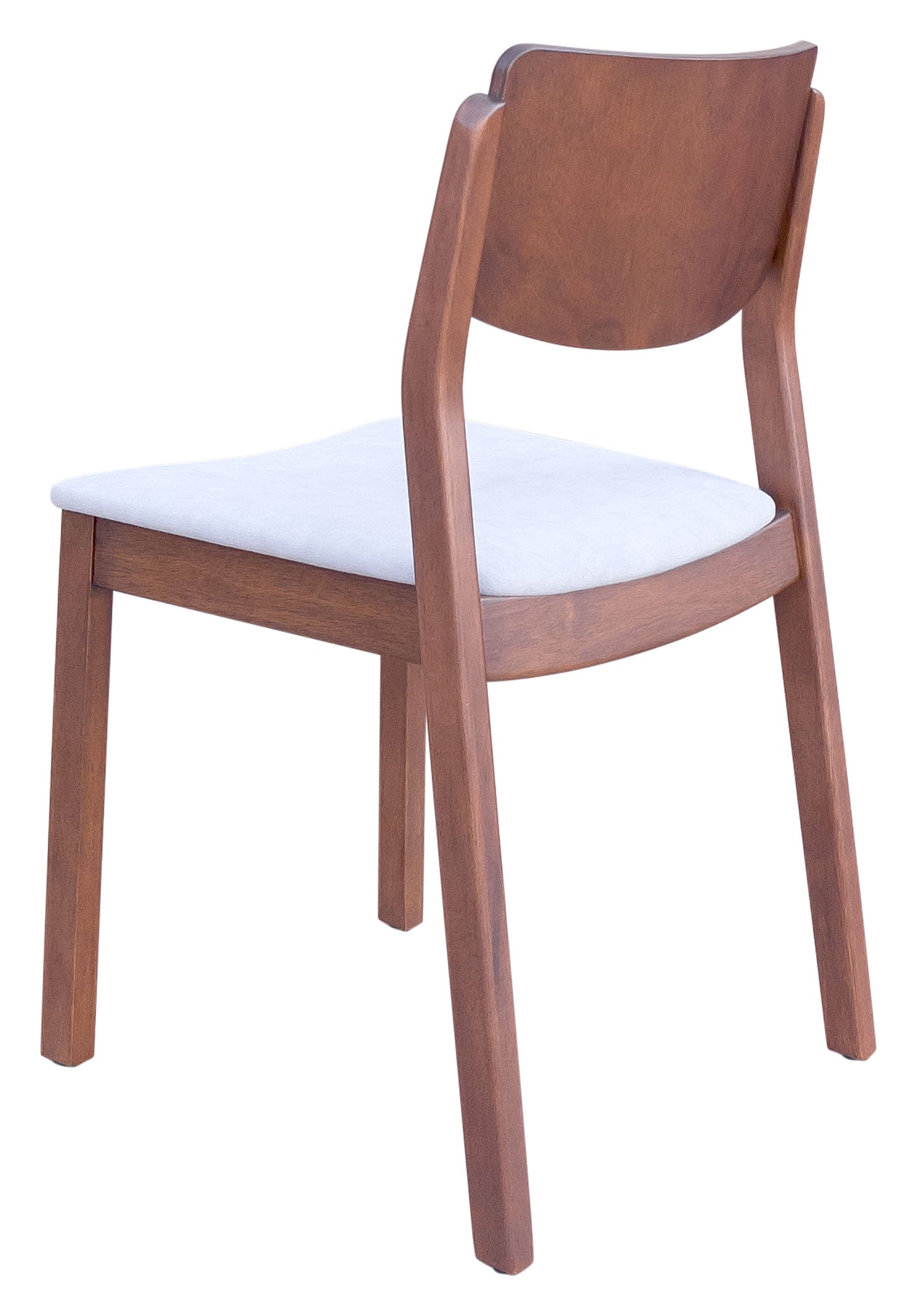 Desdamona Dining Chair (Set of 2) Light Gray & Walnut