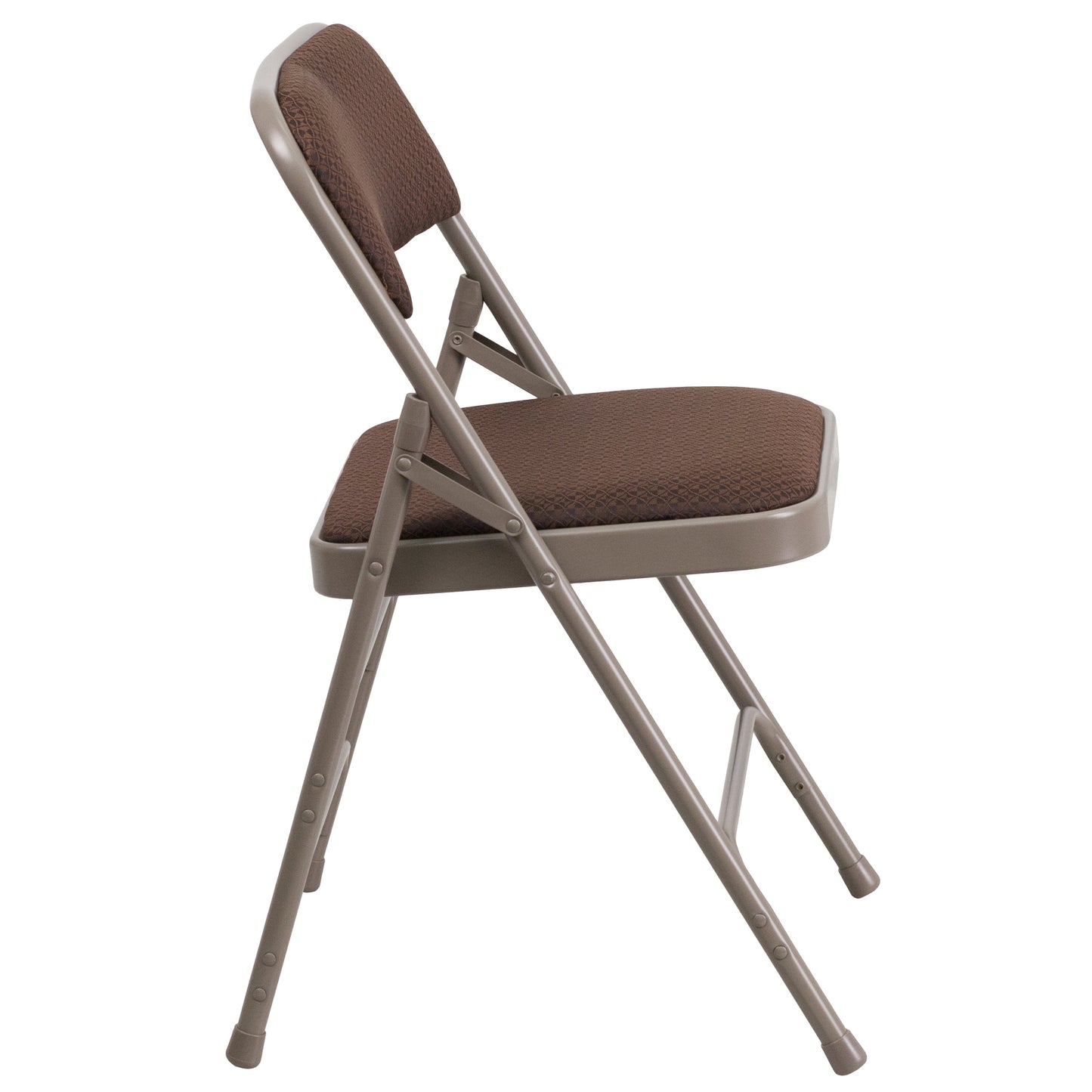 Brown Fabric Metal Chair 2-AW-MC309AF-BRN-GG