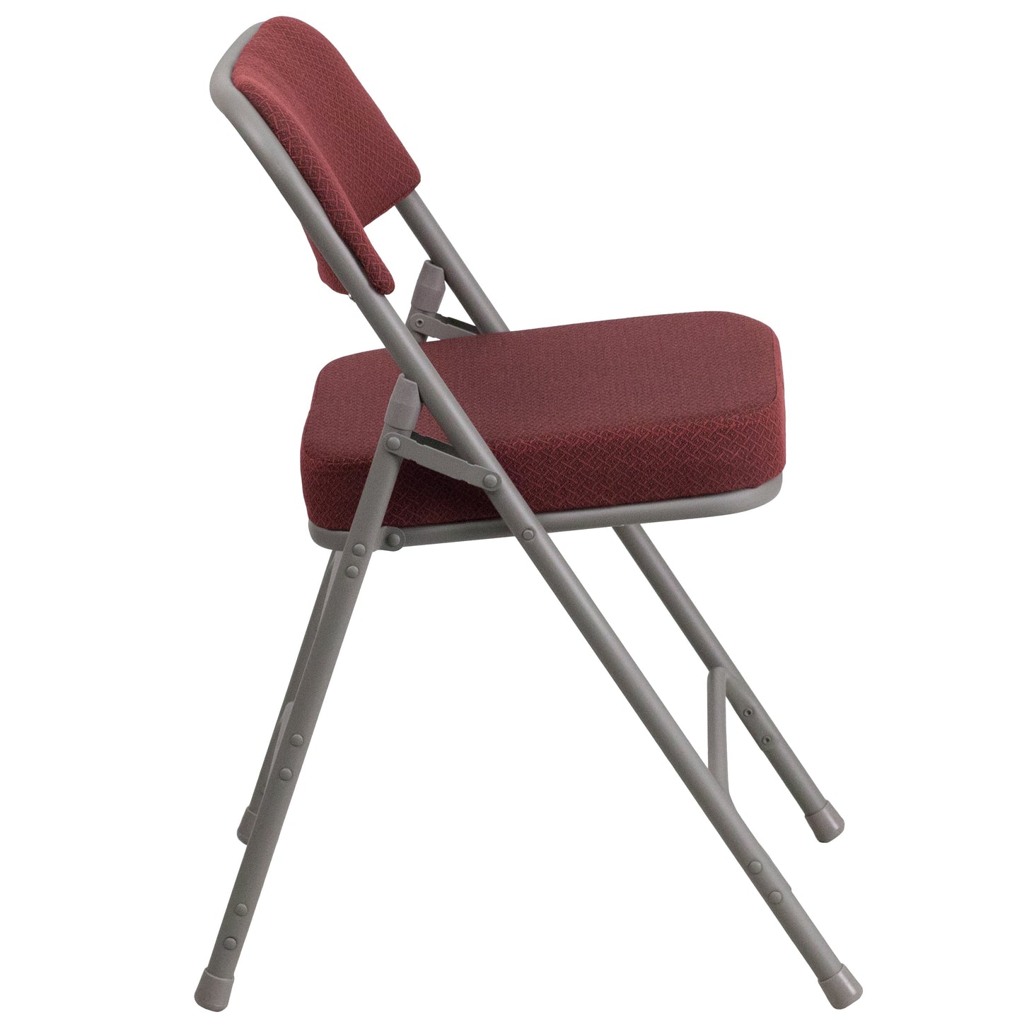 Burgundy Fabric Folding Chair 2-AW-MC320AF-BG-GG