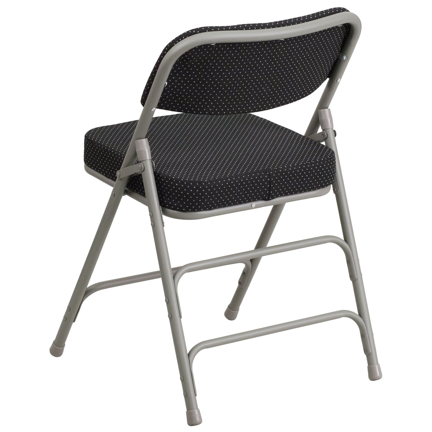 Black Fabric Folding Chair 2-AW-MC320AF-BK-GG