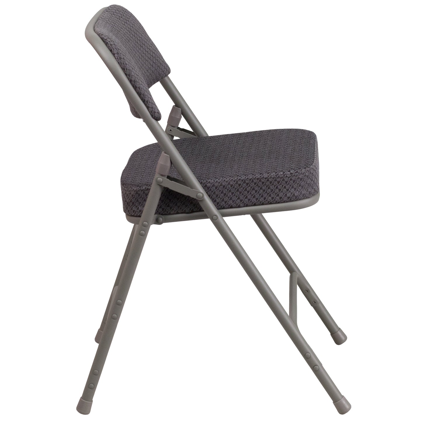 Gray Fabric Folding Chair 2-AW-MC320AF-GRY-GG