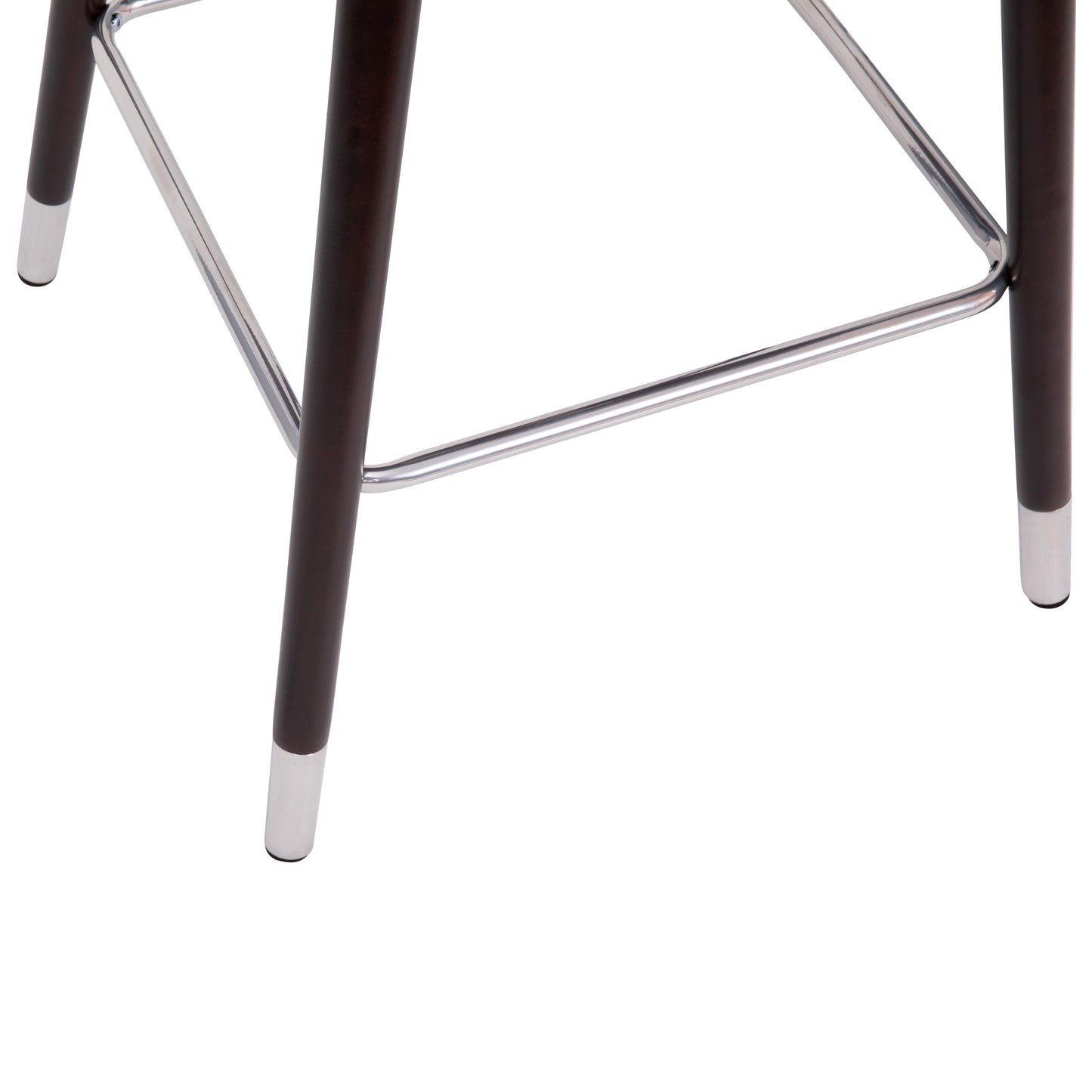 2PK Black Leather 26" Barstool 2-AY-1928-26-GY-GG