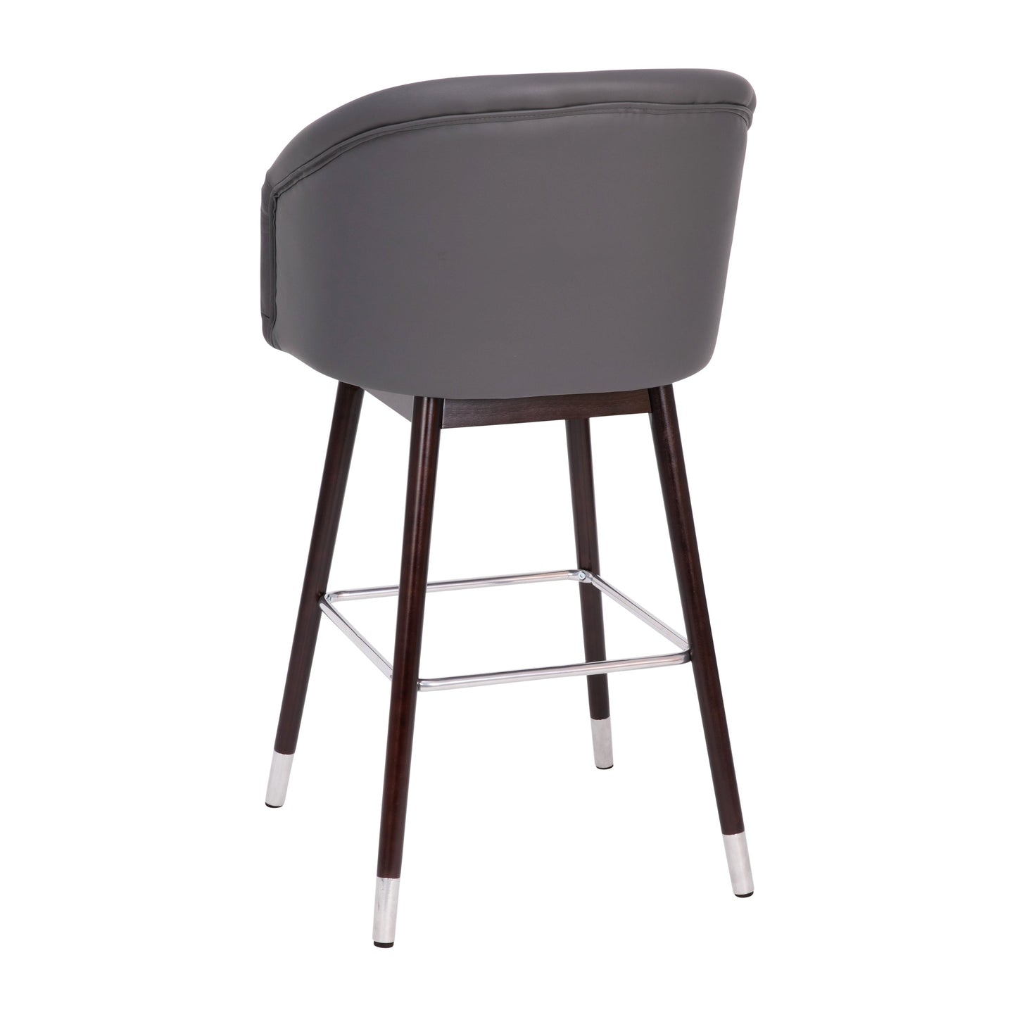 2PK Gray LeatherSoft Barstool 2-AY-1928-30-GY-GG